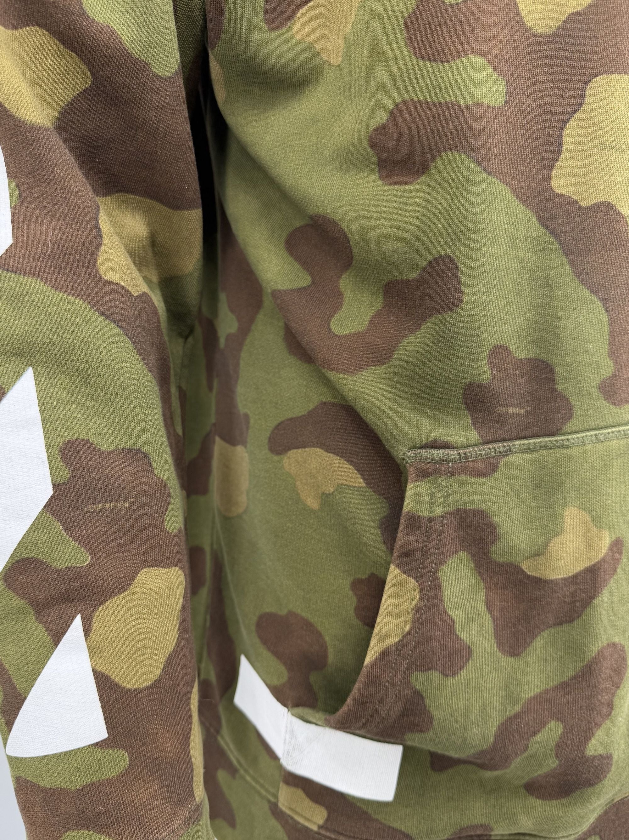 Off-White Camo Print Hoodie - Khaki Off-White