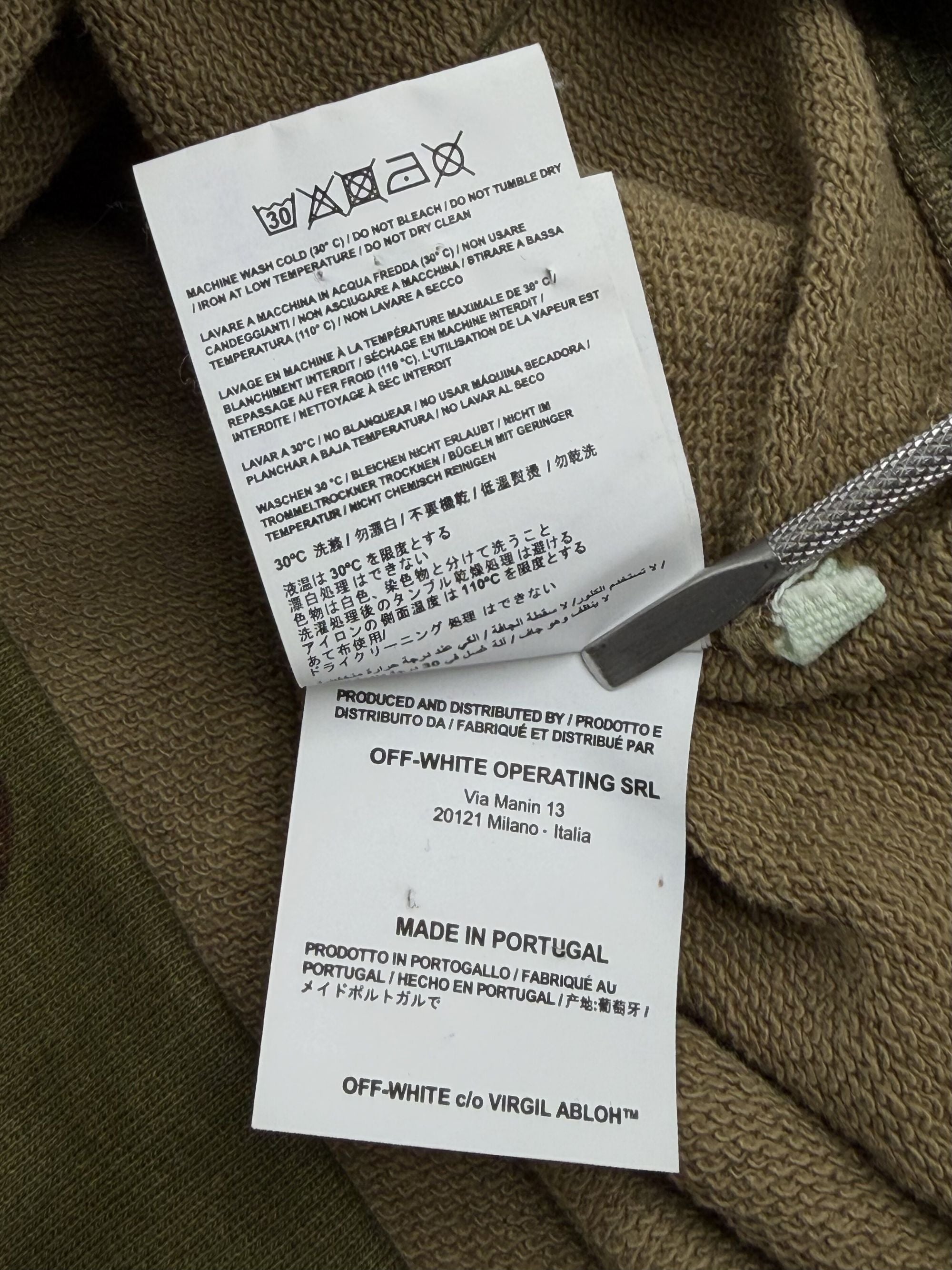 Off-White Camo Print Hoodie - Khaki Off-White