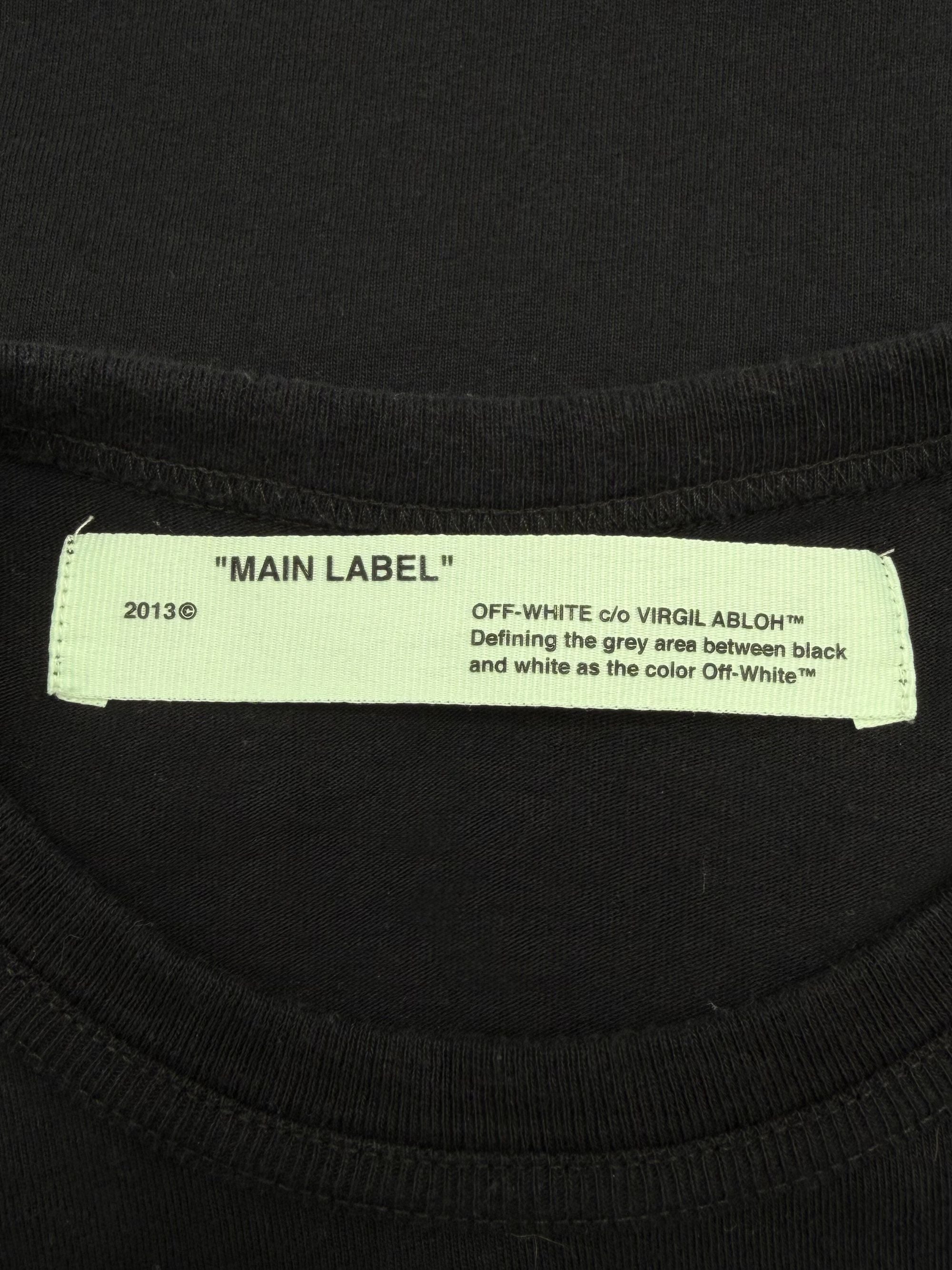 Off-White Tempreture Print Long Sleeve T-Shirt - Black Off-White