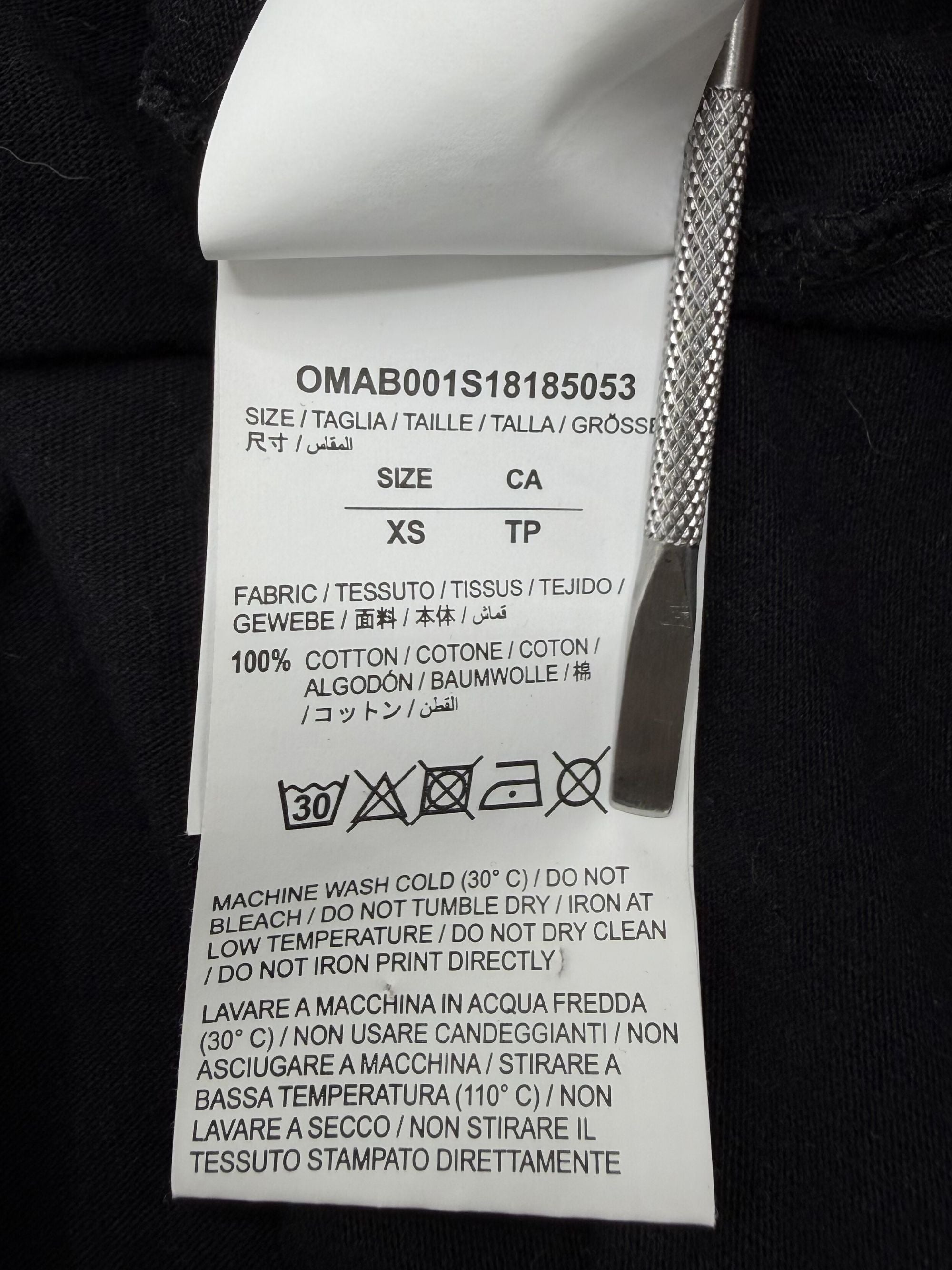 Off-White Tempreture Print Long Sleeve T-Shirt - Black Off-White