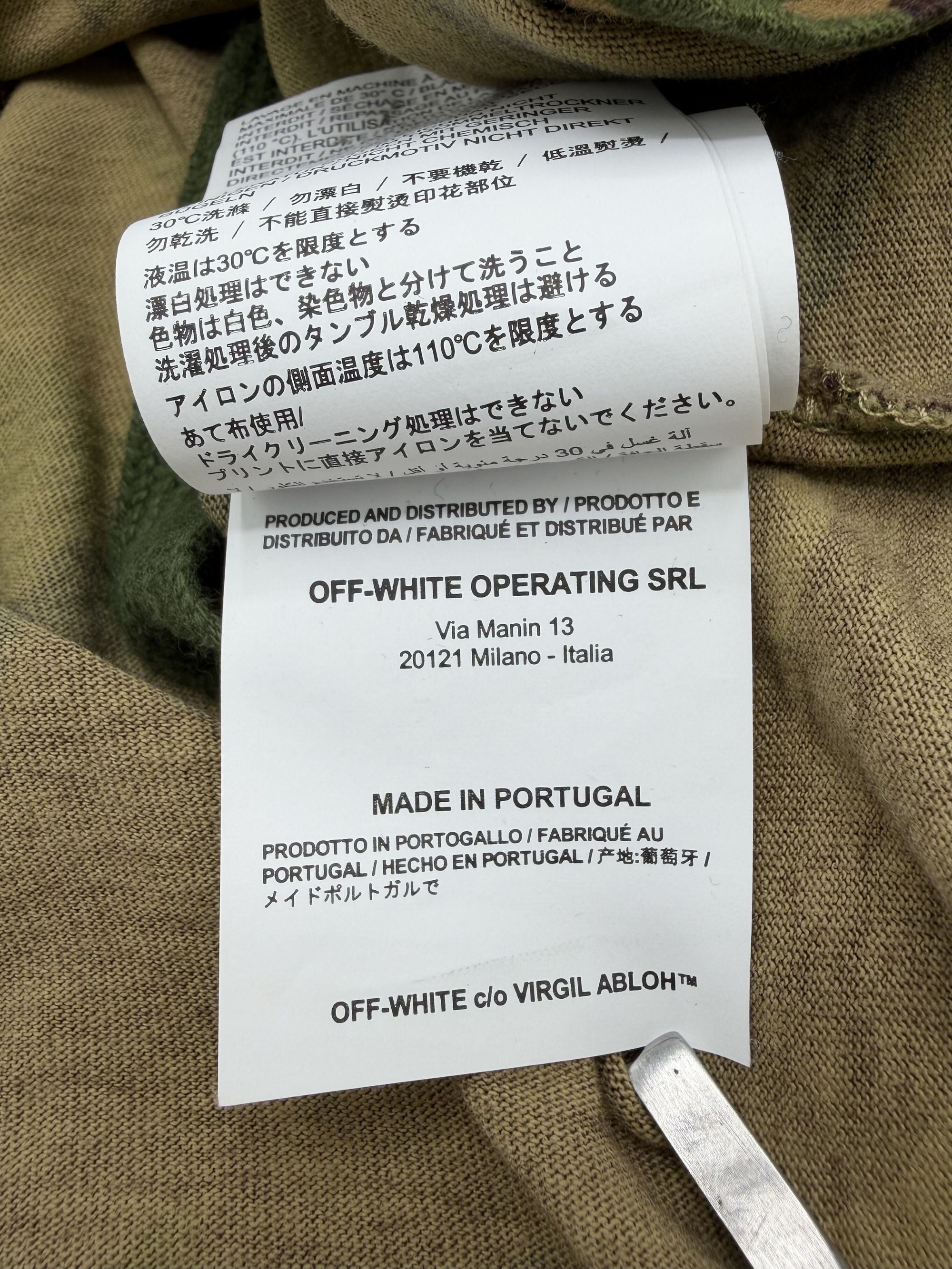 Off-White Camo Arrows Long Sleeve T-Shirt - Khaki Off-White