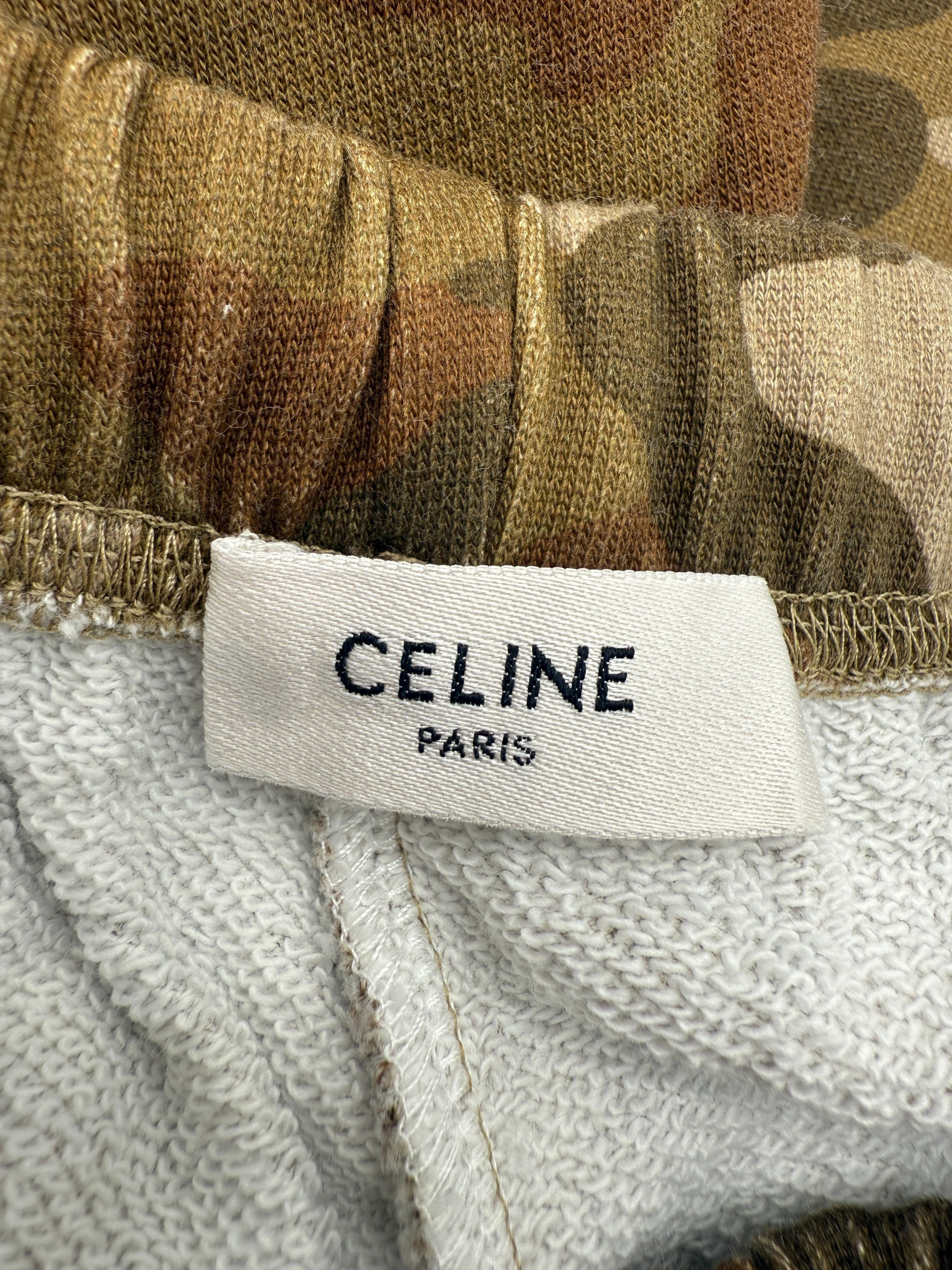 Celine Camouflage Sweat Shorts Celine