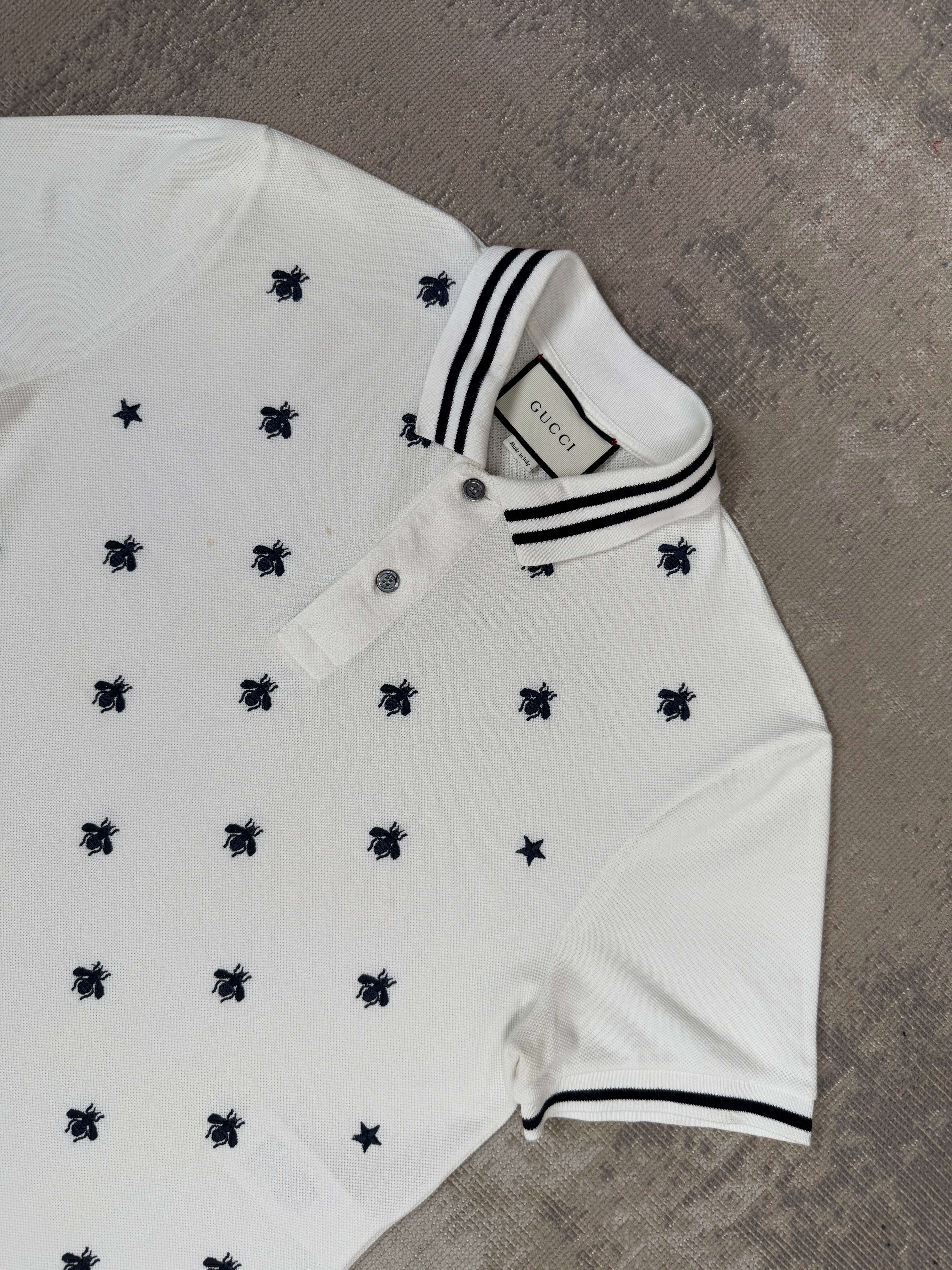 Gucci Bee Polo - White Gucci