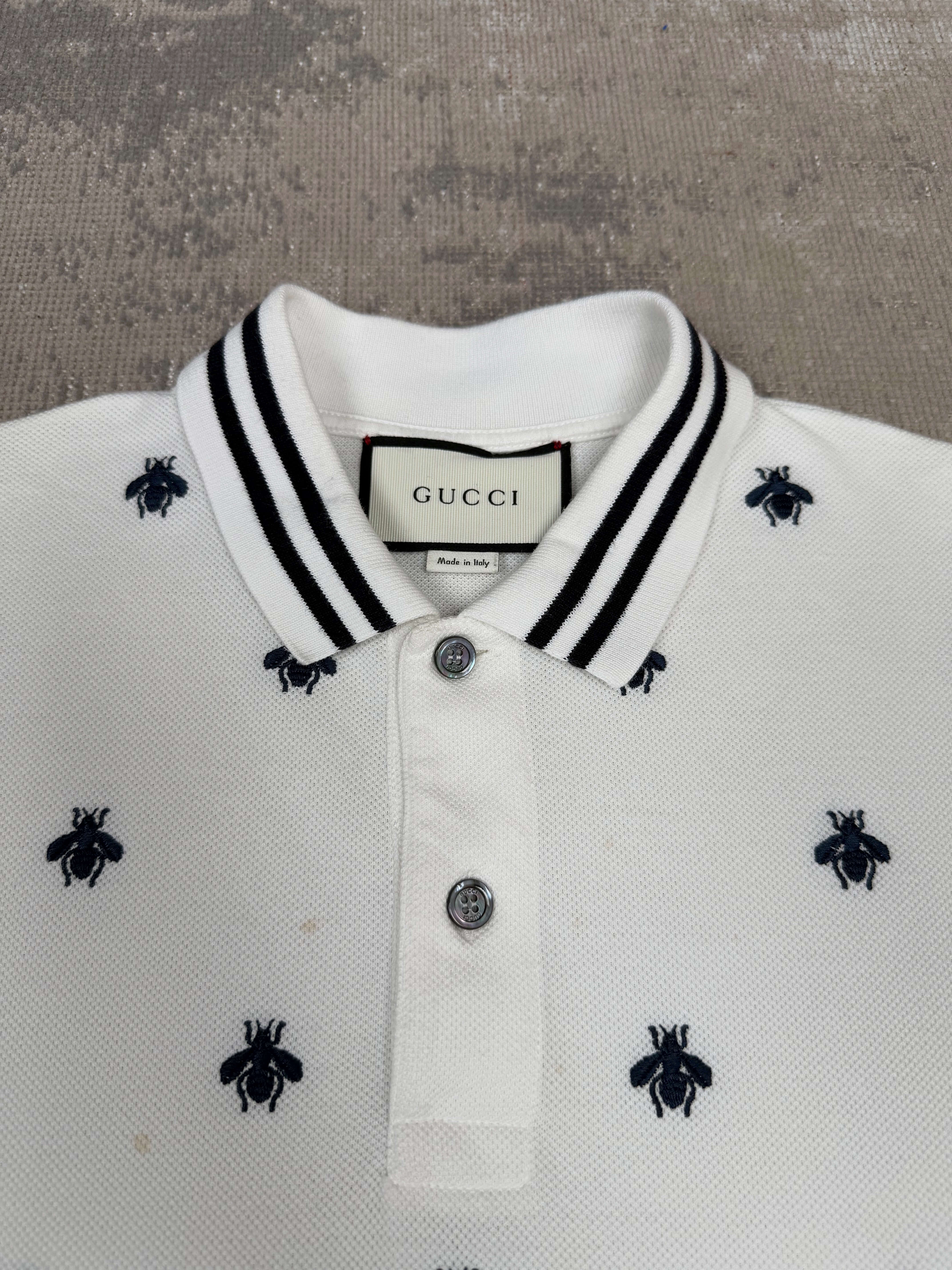 Gucci Bee Polo - White Gucci