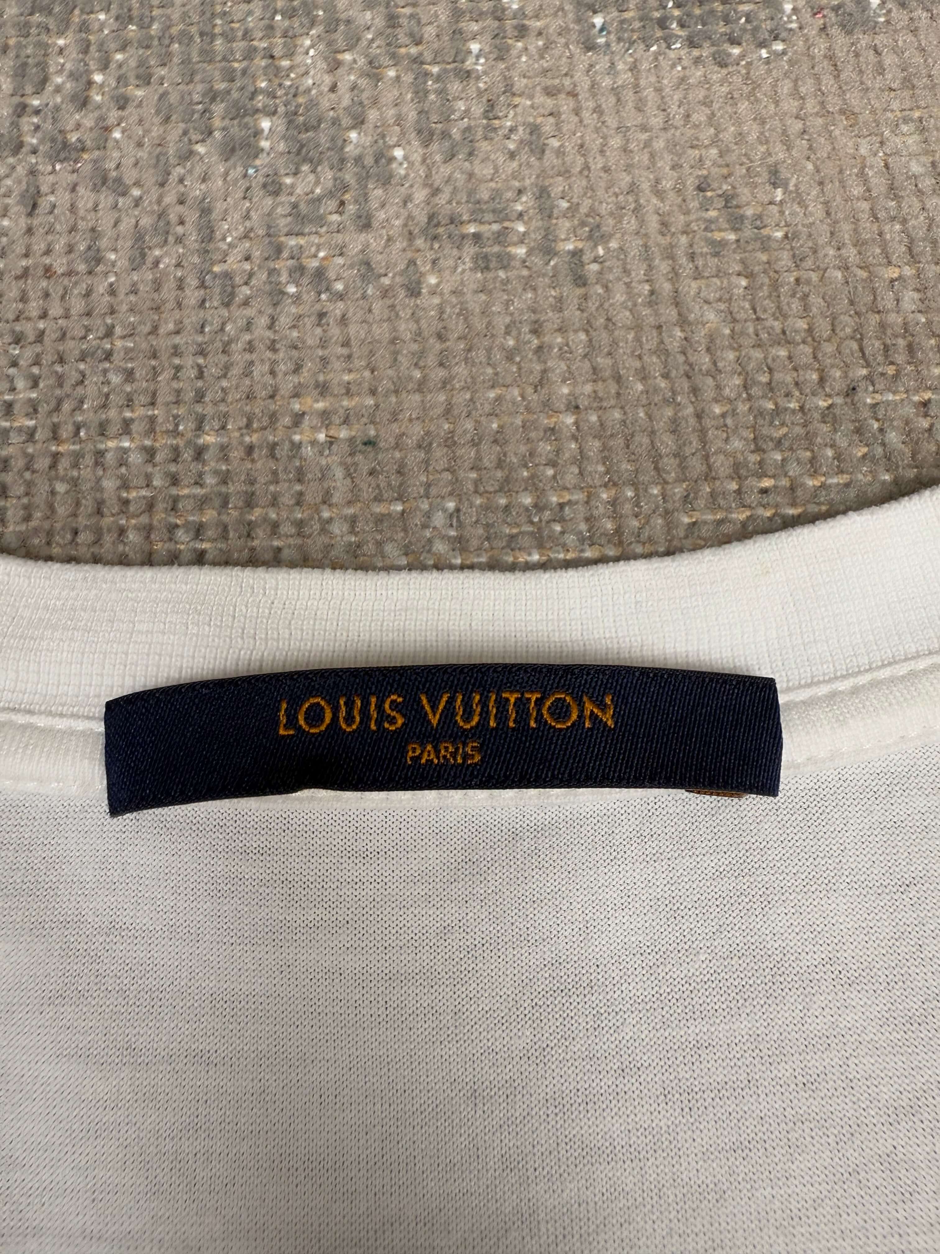 Louis Vuitton Mini Embroidered Logo T-Shirt - White Louis Vuitton