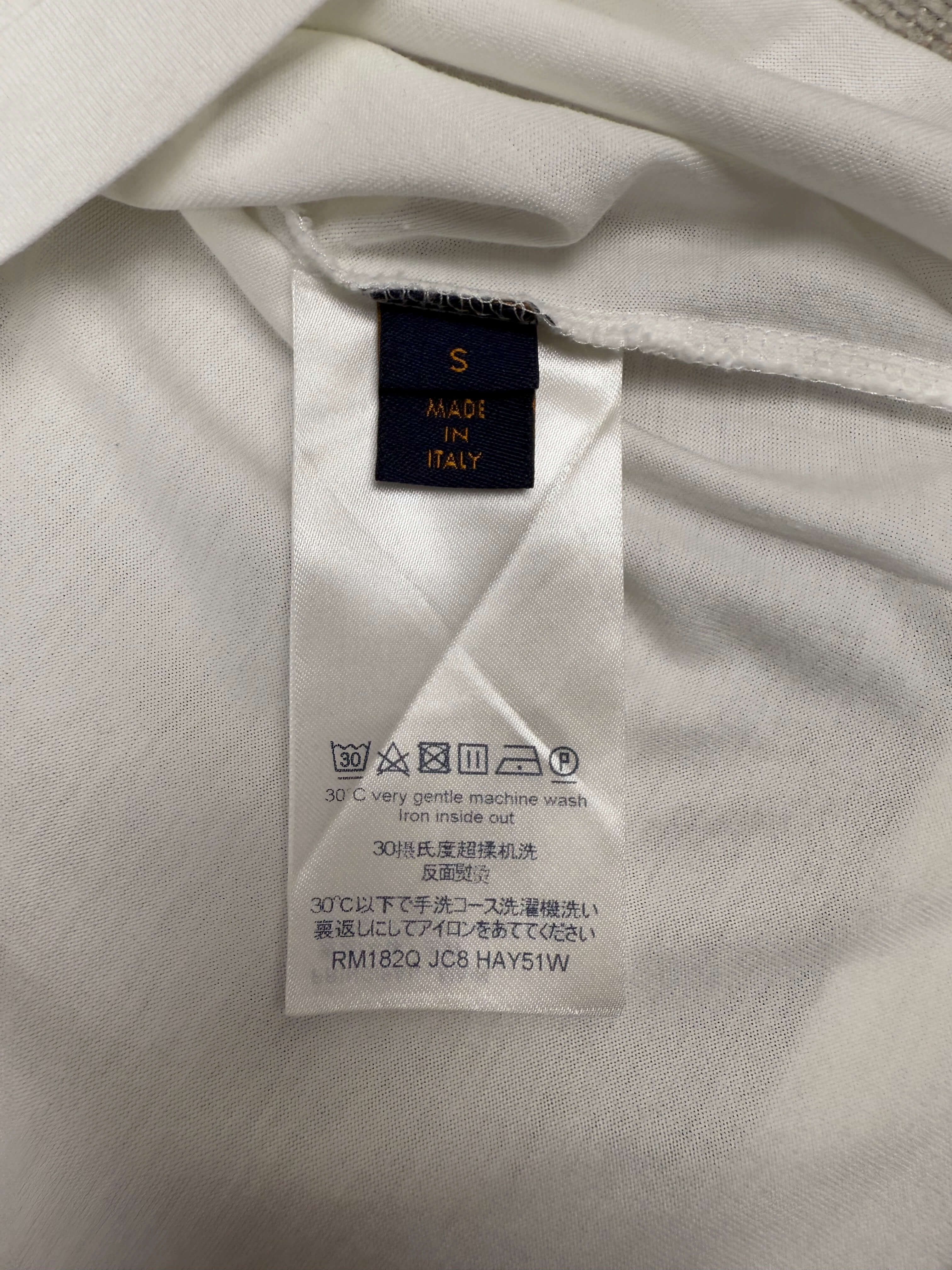 Louis Vuitton Mini Embroidered Logo T-Shirt - White Louis Vuitton