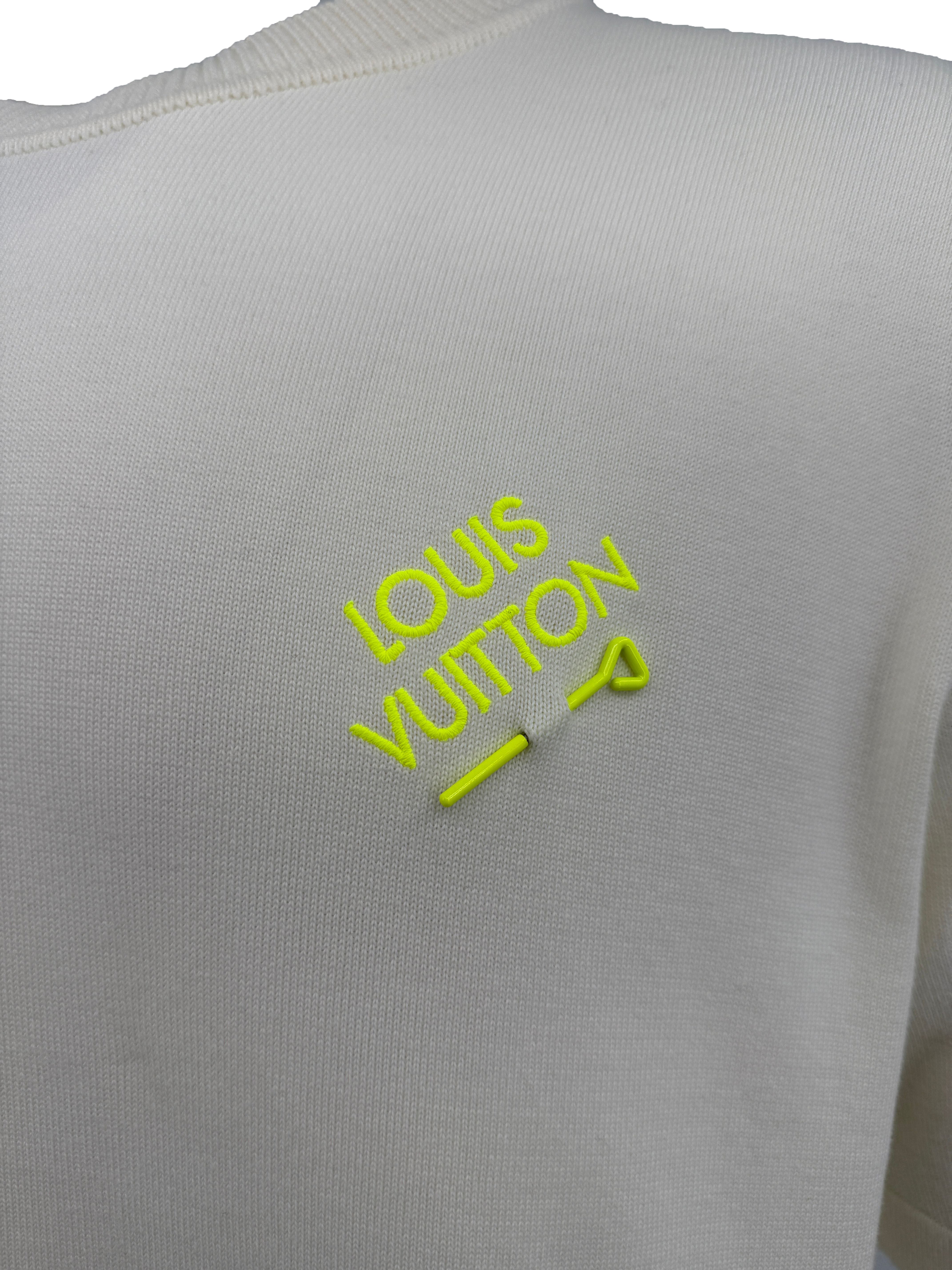 Louis Vuitton Signature Knit Crewneck T-Shirt - Cream Louis Vuitton