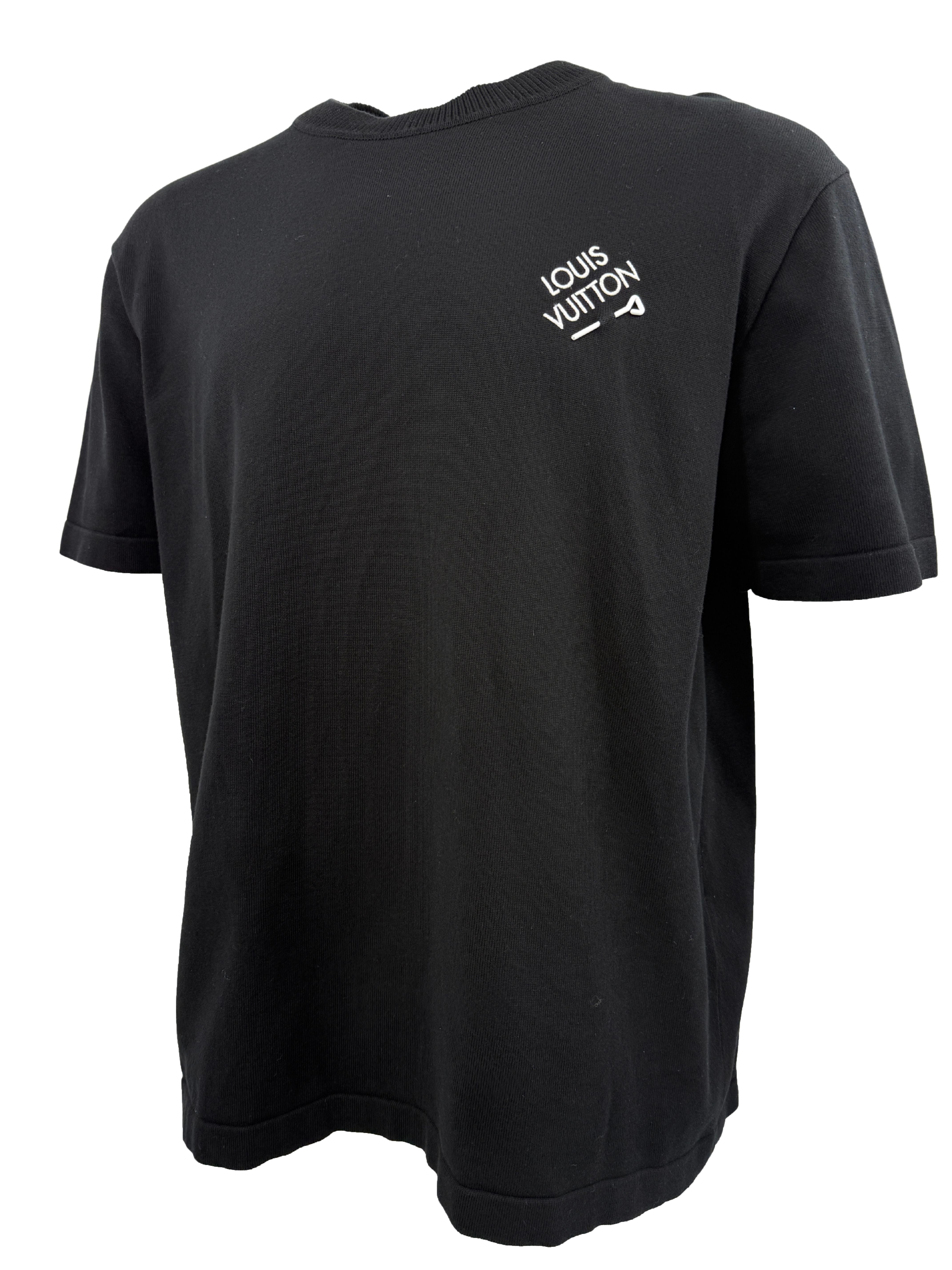 Louis Vuitton Signature Knit Crewneck T-Shirt - Black Louis Vuitton