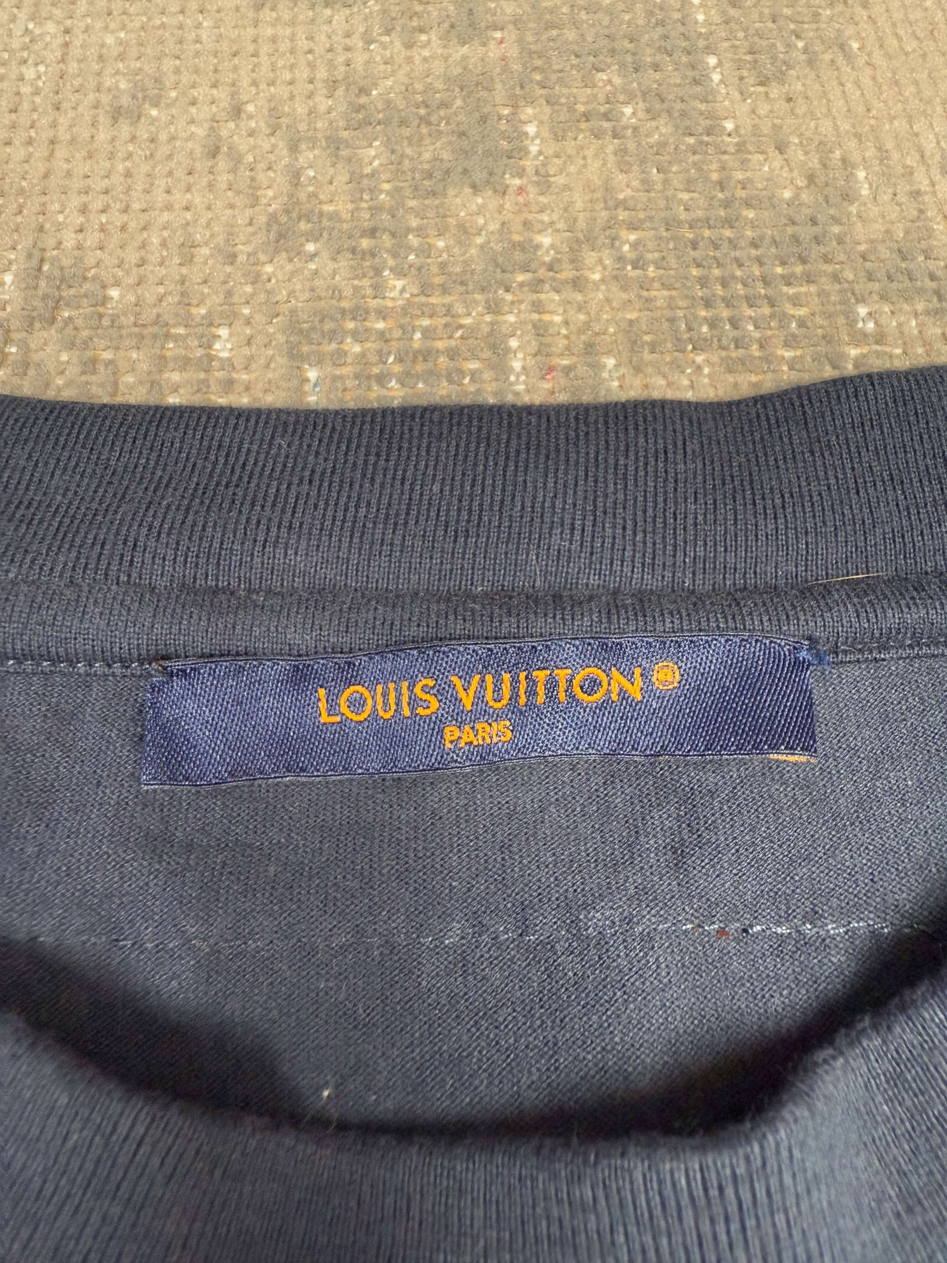 Louis Vuitton Embossed T-Shirt - Navy Louis Vuitton