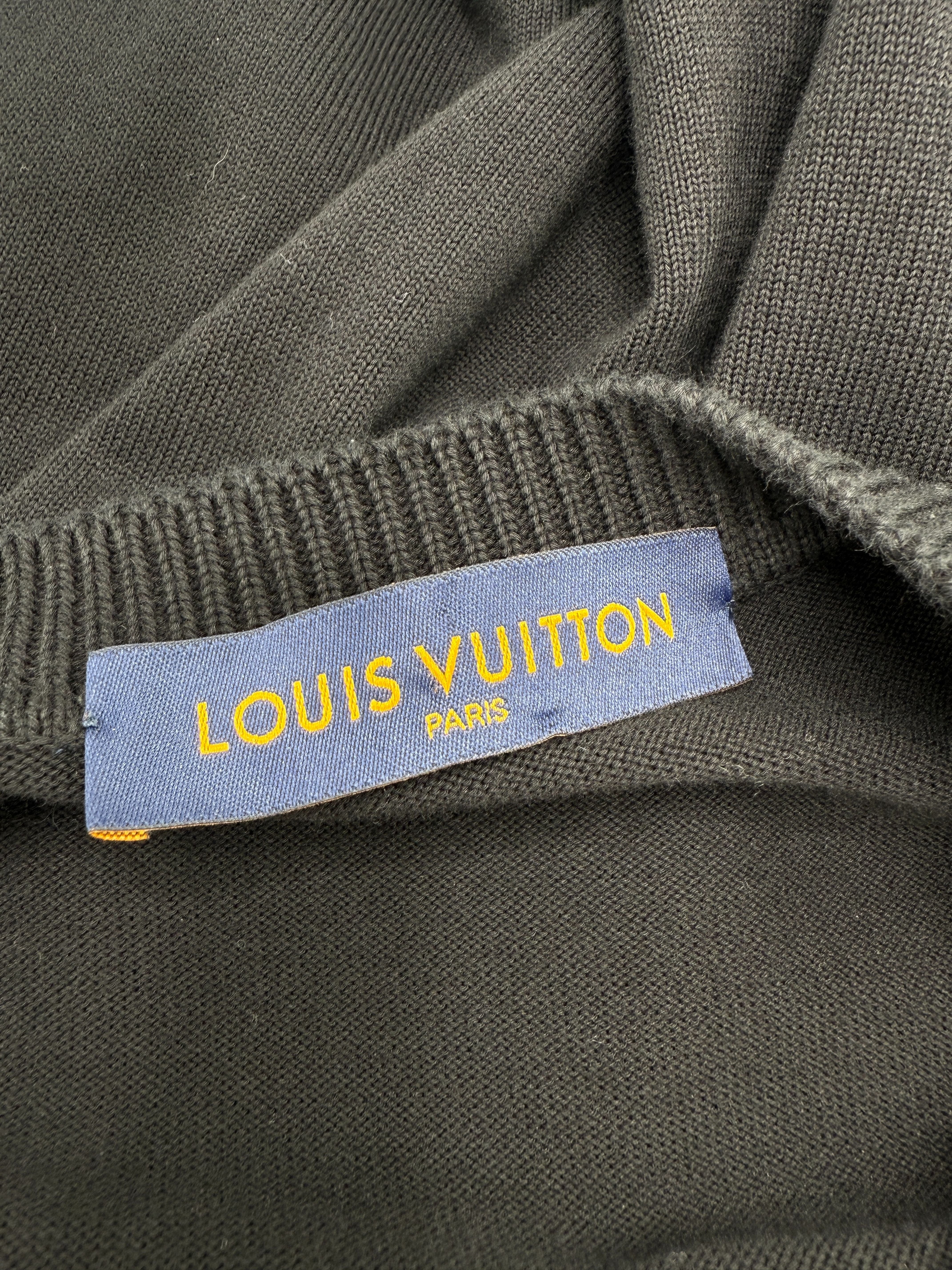 Louis Vuitton Signature Knit Crewneck T-Shirt - Black Louis Vuitton