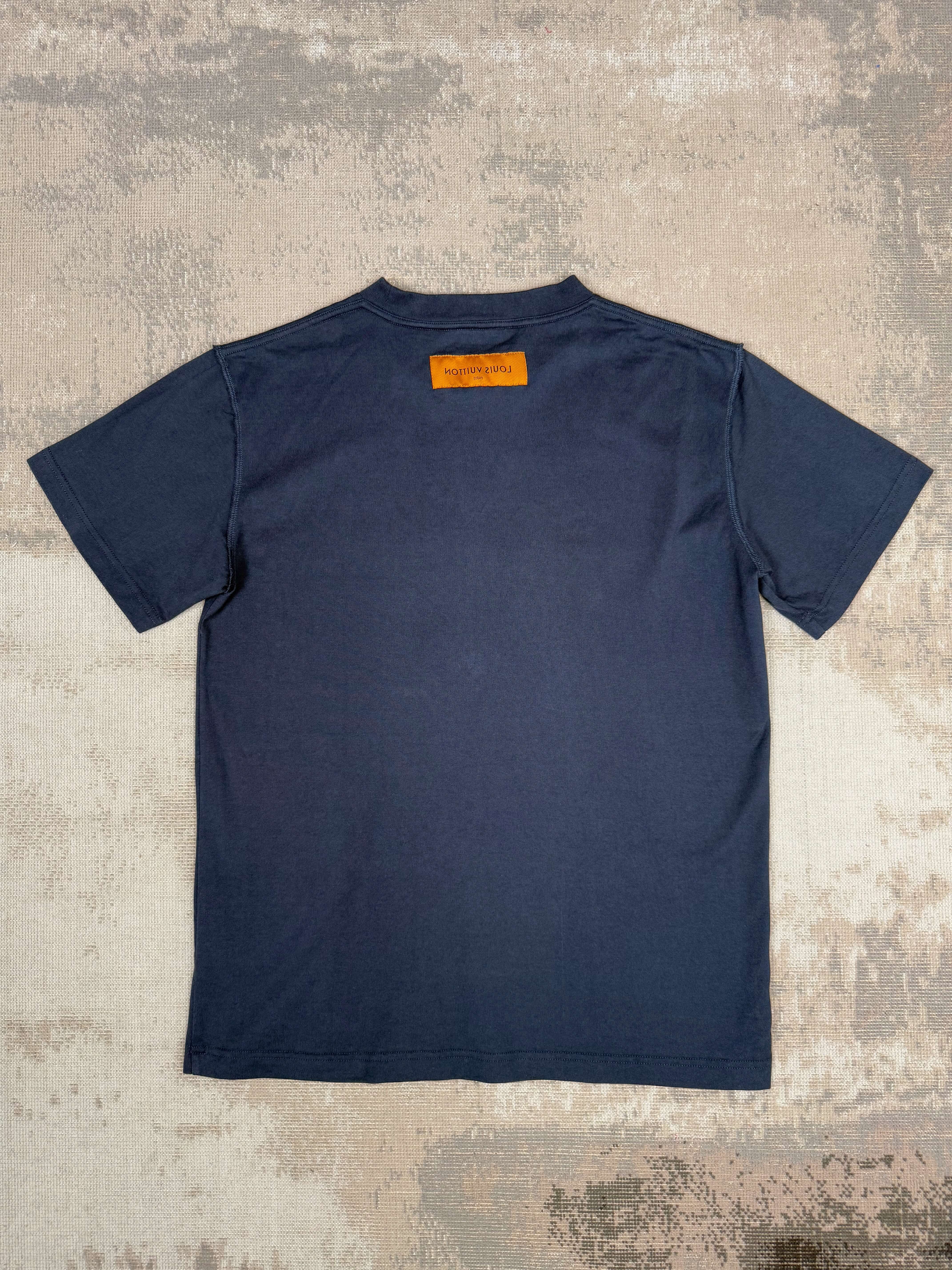 Louis Vuitton Embossed T-Shirt - Navy Louis Vuitton