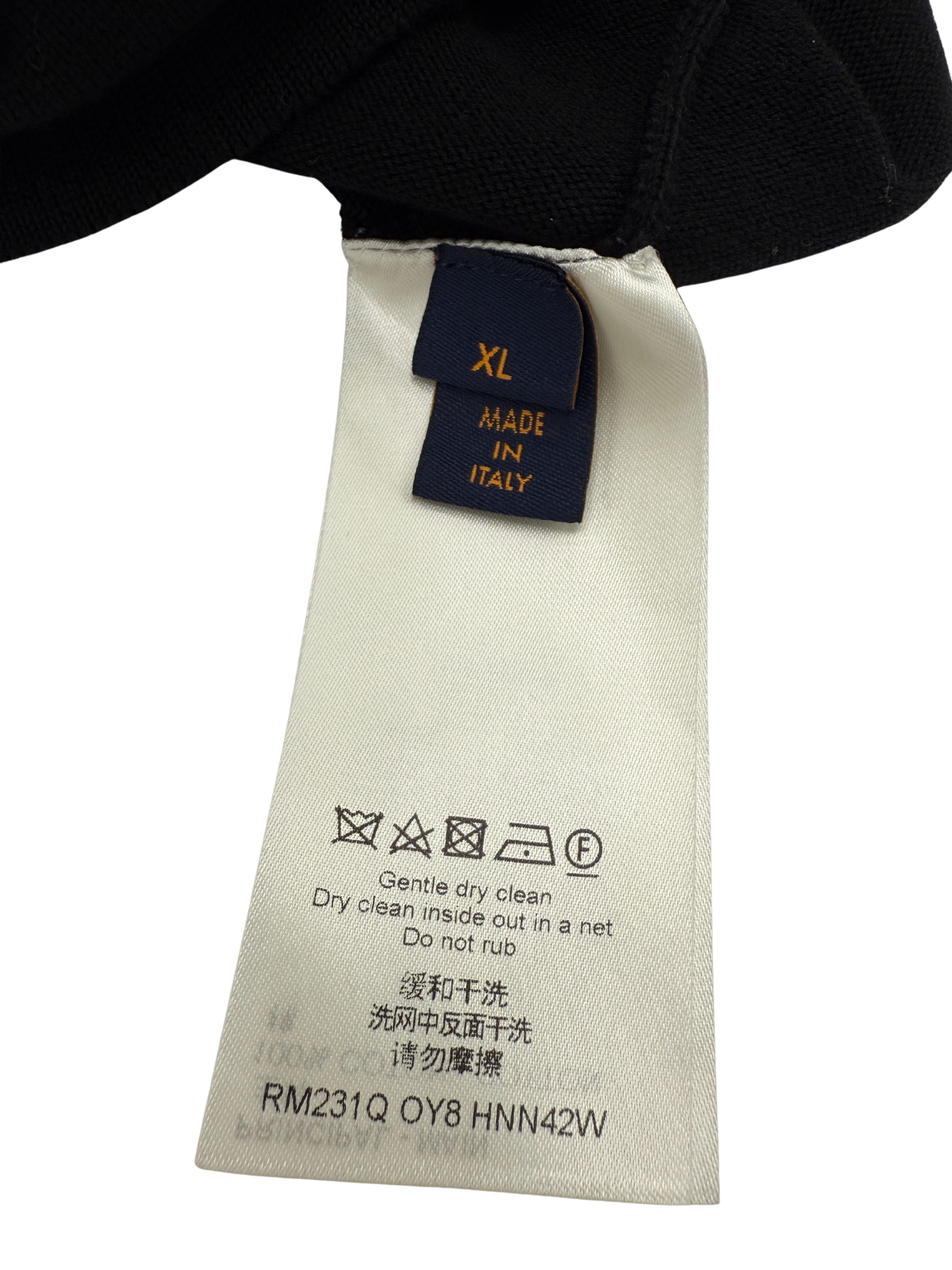 Louis Vuitton Signature Knit Crewneck T-Shirt - Black Louis Vuitton