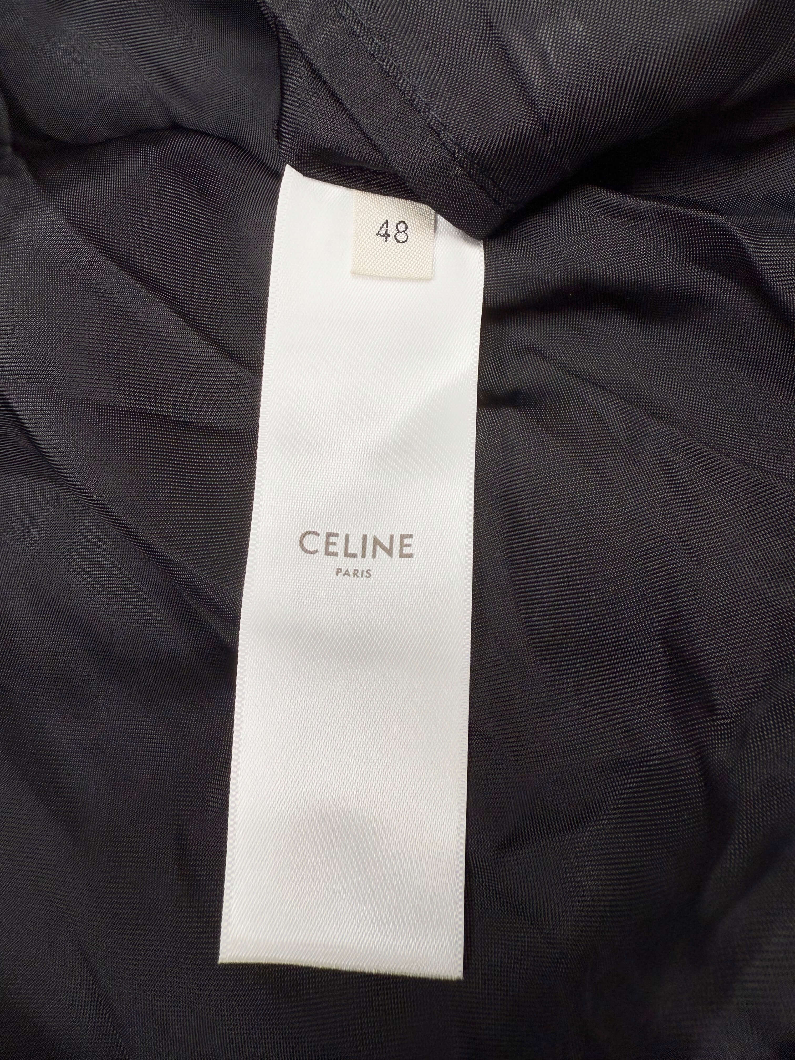 CELINE HOMME Logo-Embroidered Nylon-Twill Blouson Jacket Celine
