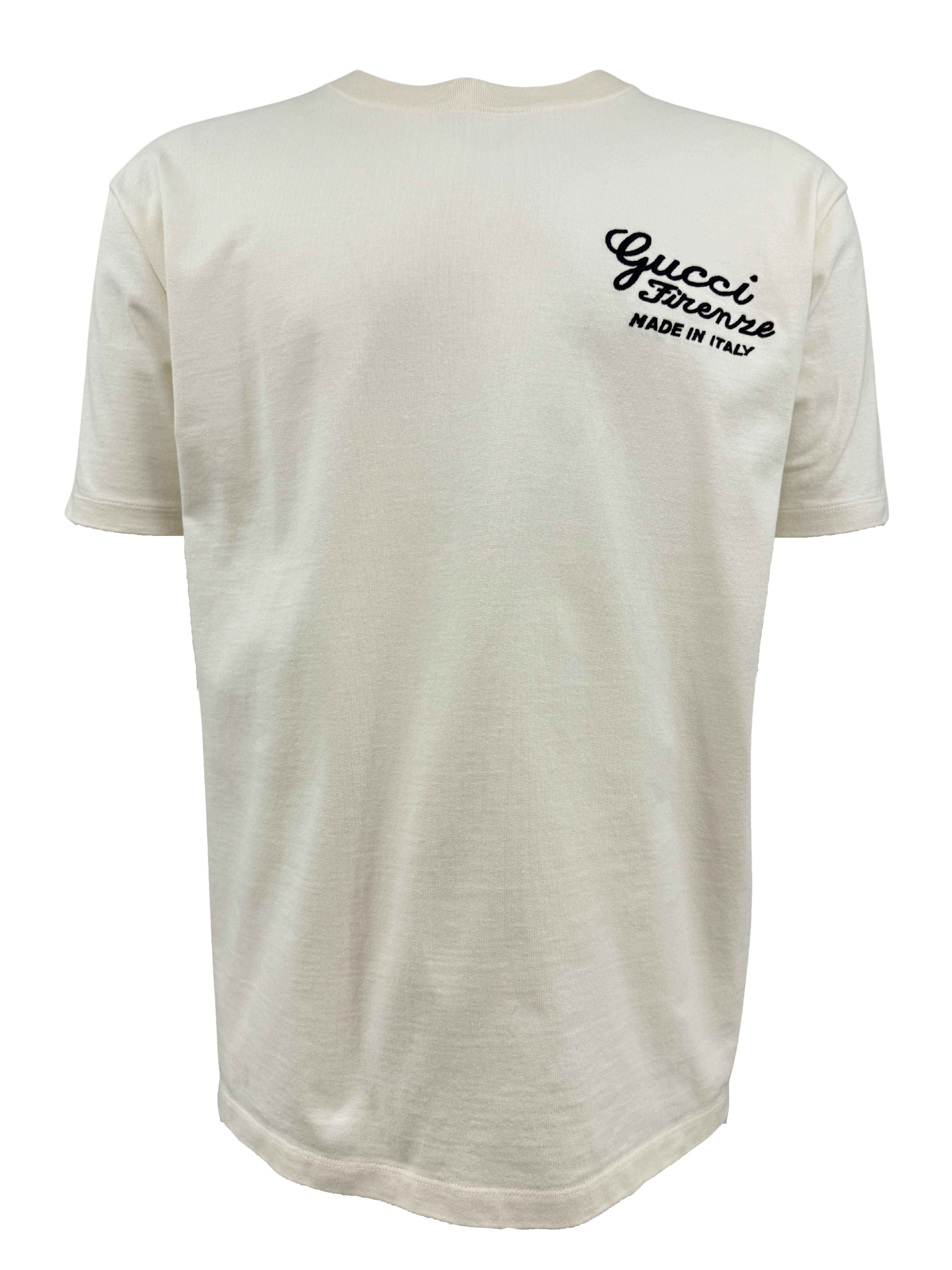 Gucci Embroidered T-Shirt - Cream Gucci