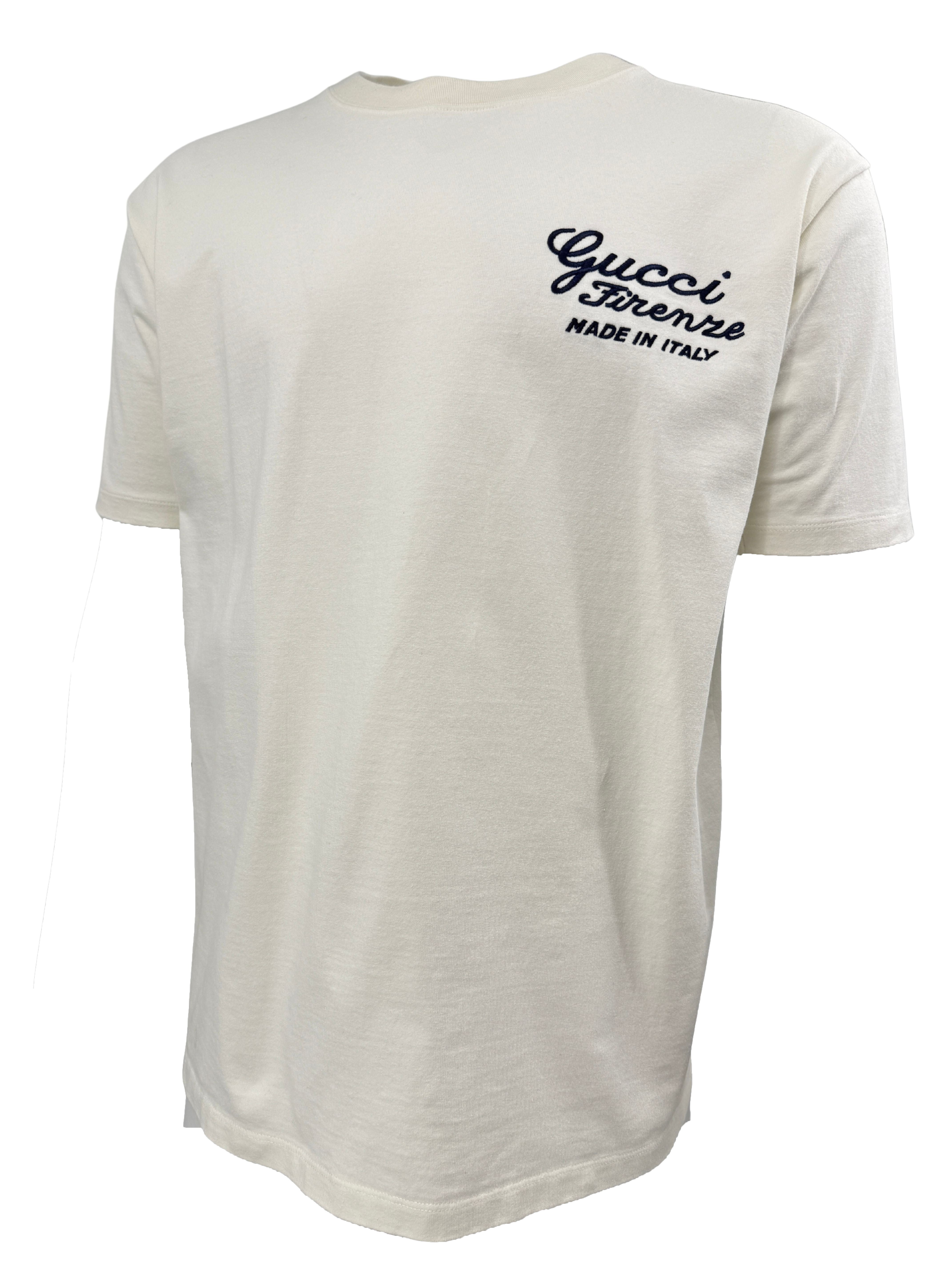 Gucci Embroidered T-Shirt - Cream Gucci