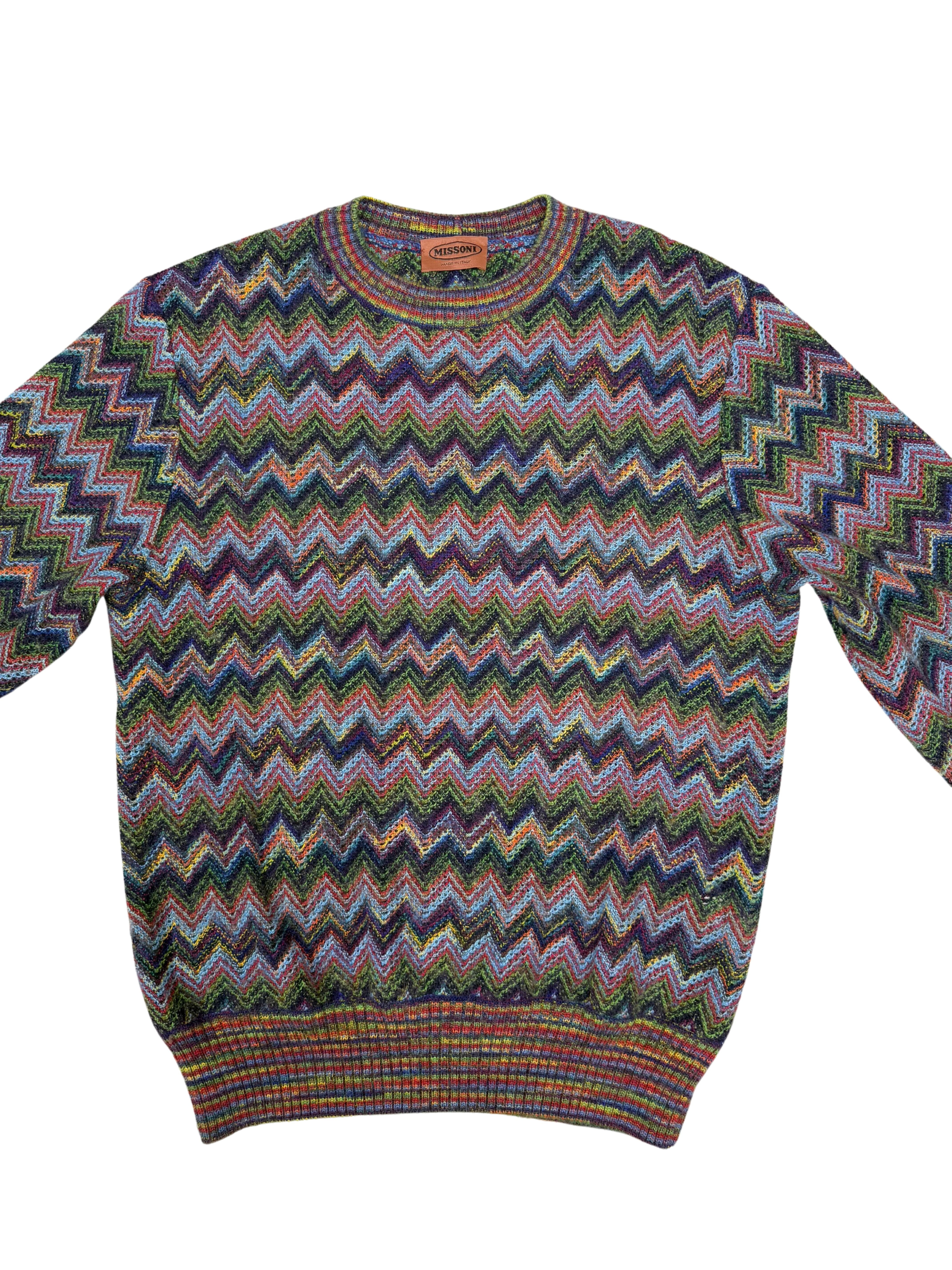 Missoni Zig-Zag Wool Blend Jumper - Multi