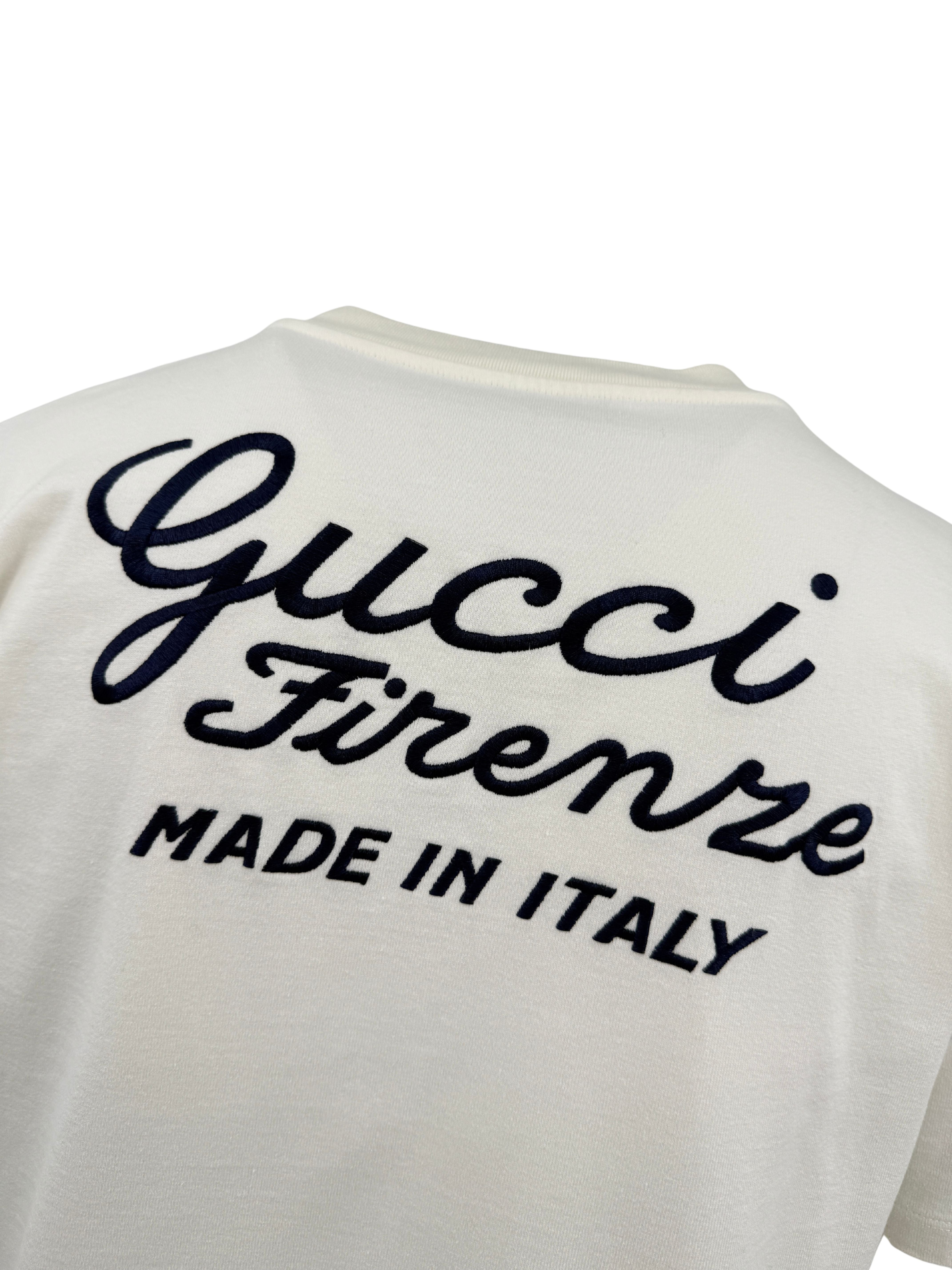 Gucci Embroidered T-Shirt - Cream Gucci