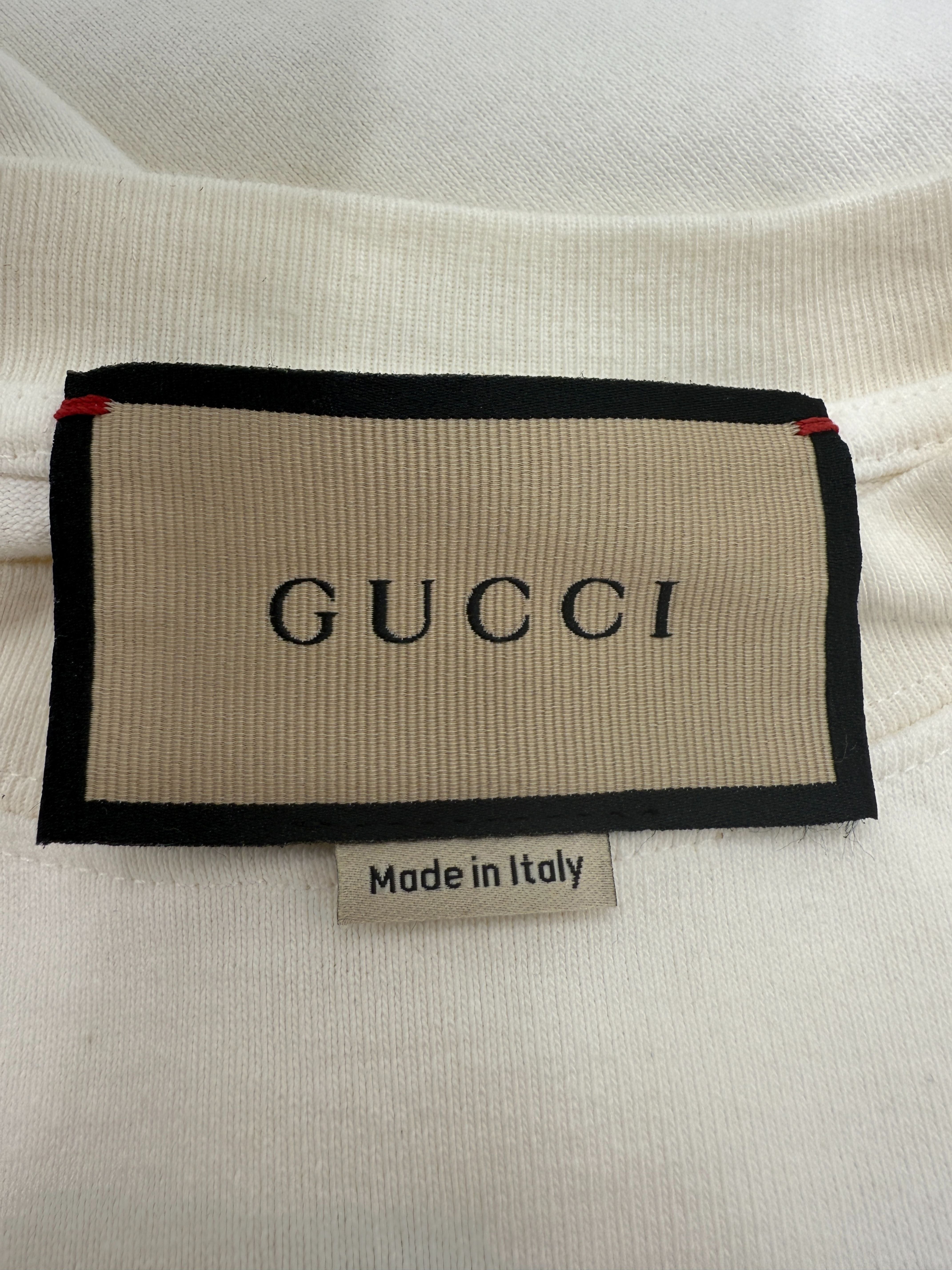 Gucci Embroidered T-Shirt - Cream Gucci