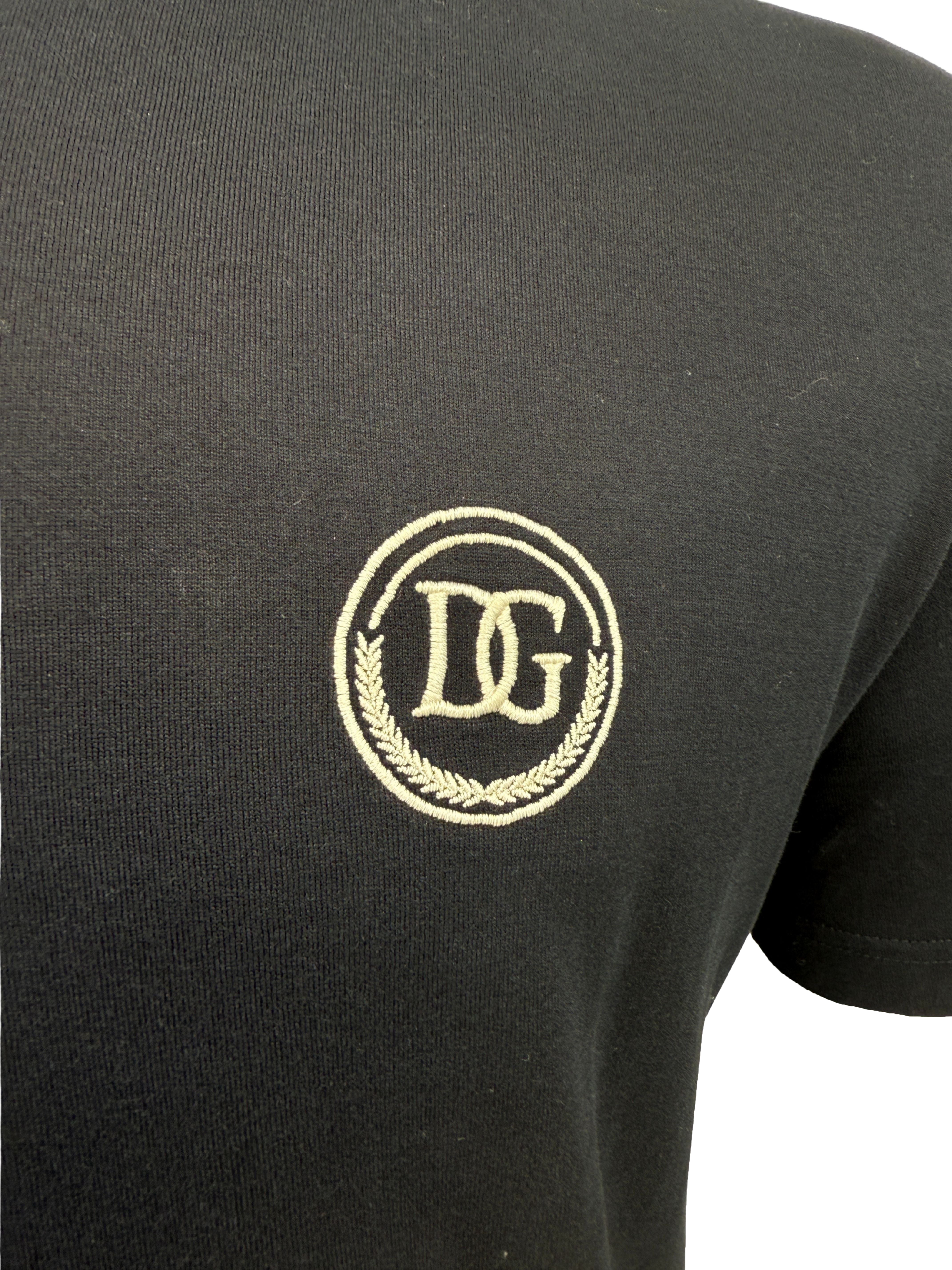 Dolce & Gabbana Embroidered Logo T-Shirt - Navy Dolce & Gabbana