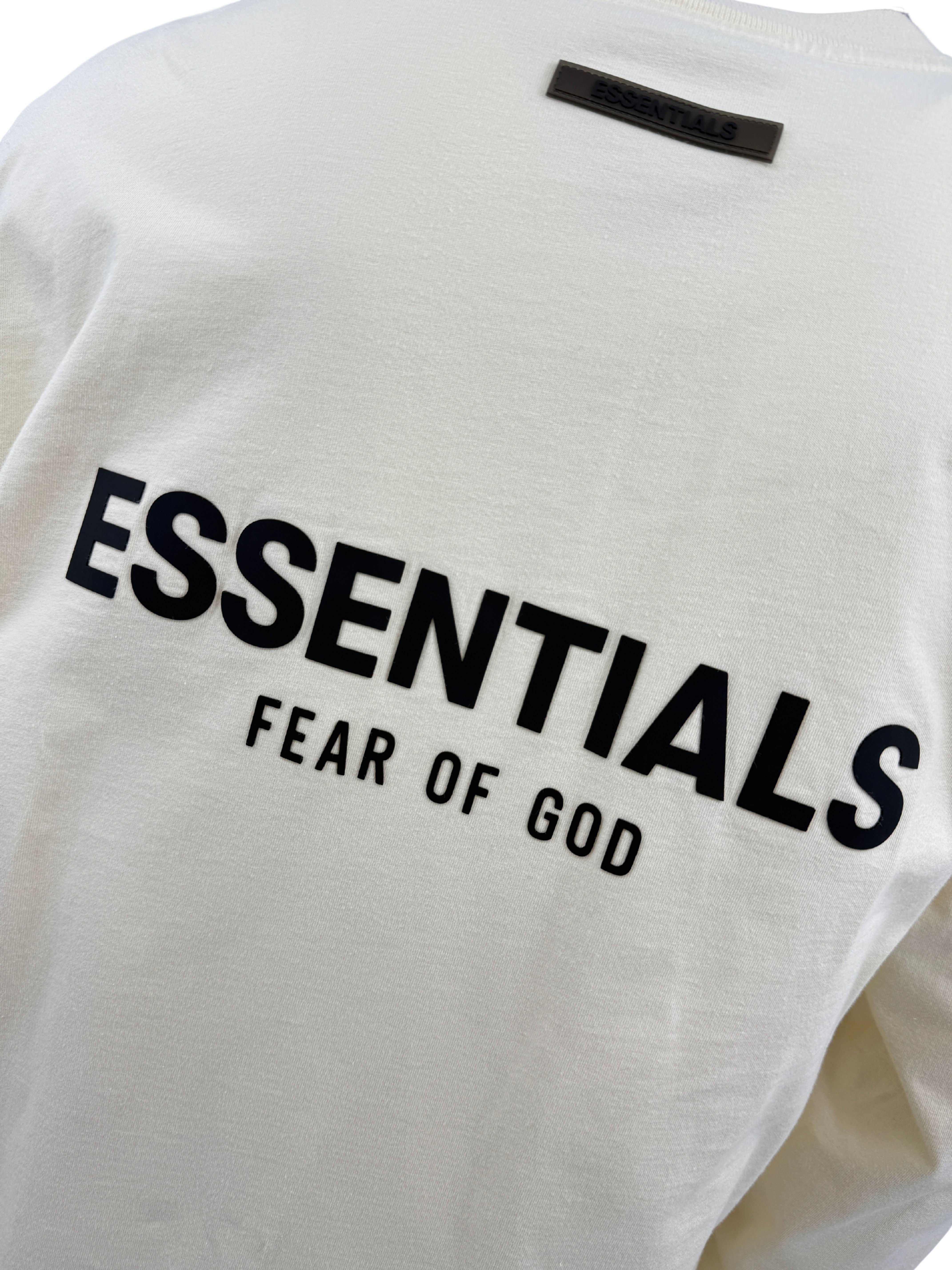 Essentials Fear of God Long Sleeve T-Shirt - Cream Essentials