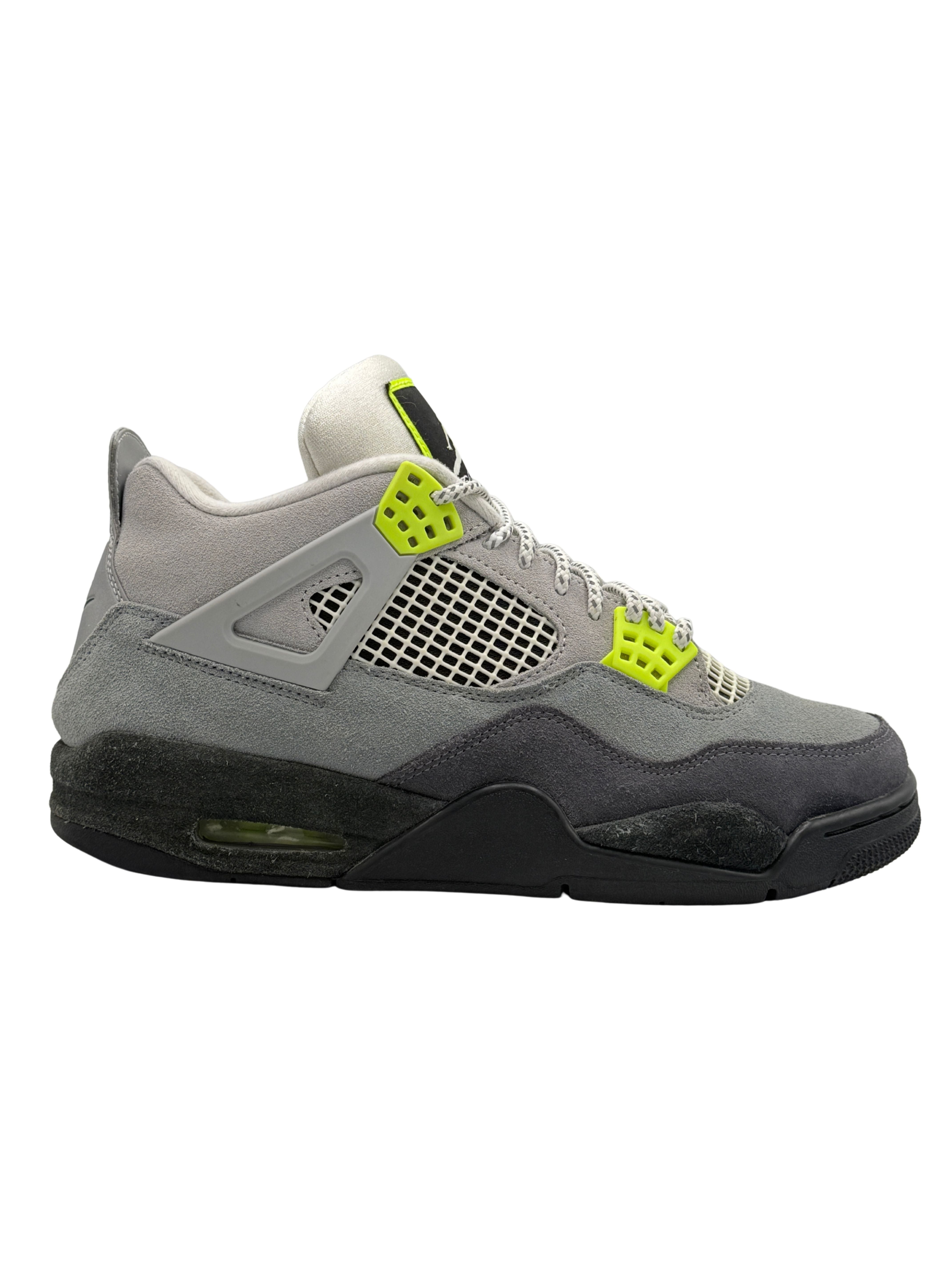 Nike Air Jordan 4 Neon 95 Trainer - Grey Nike