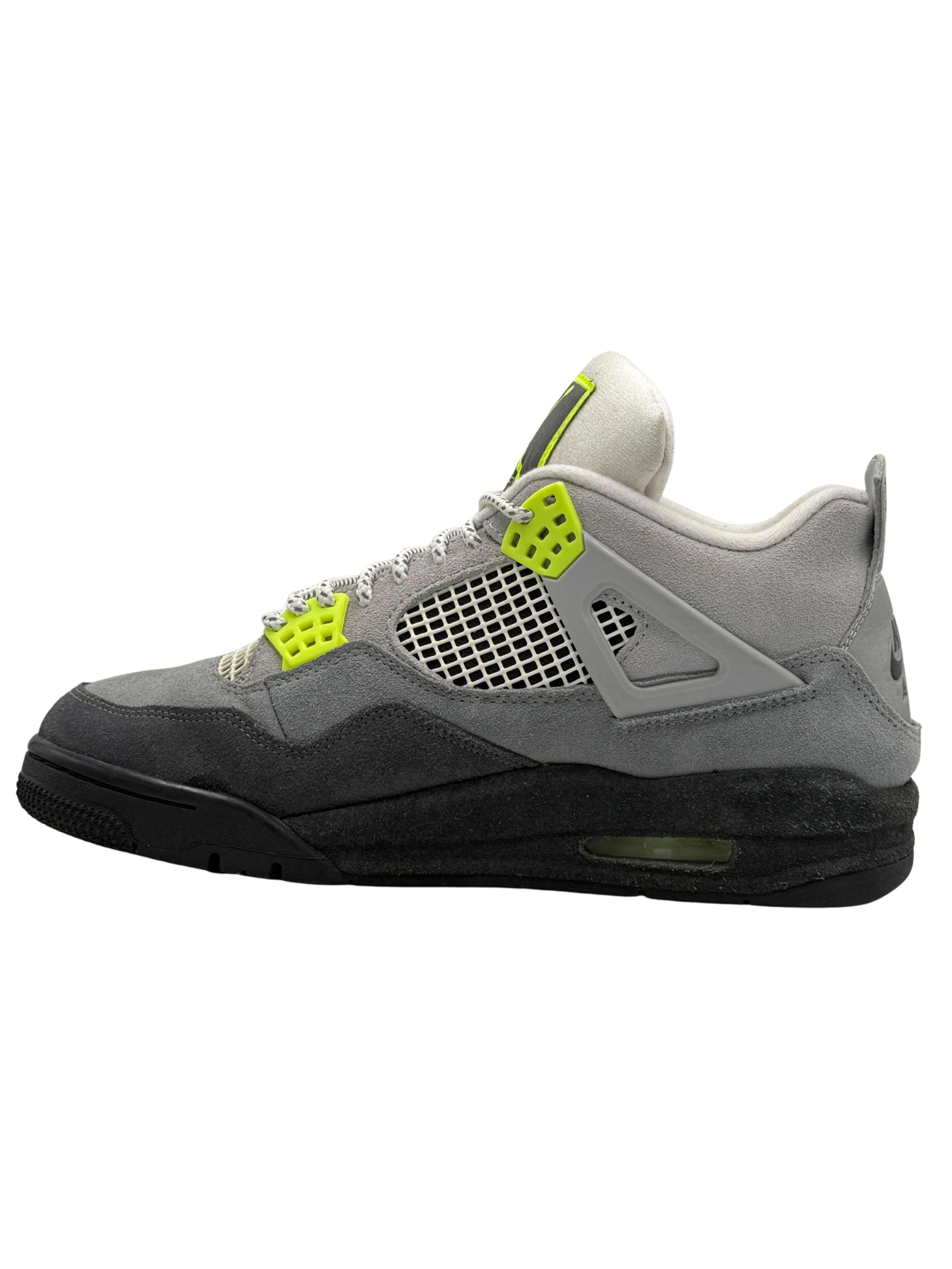Nike Air Jordan 4 Neon 95 Trainer - Grey Nike