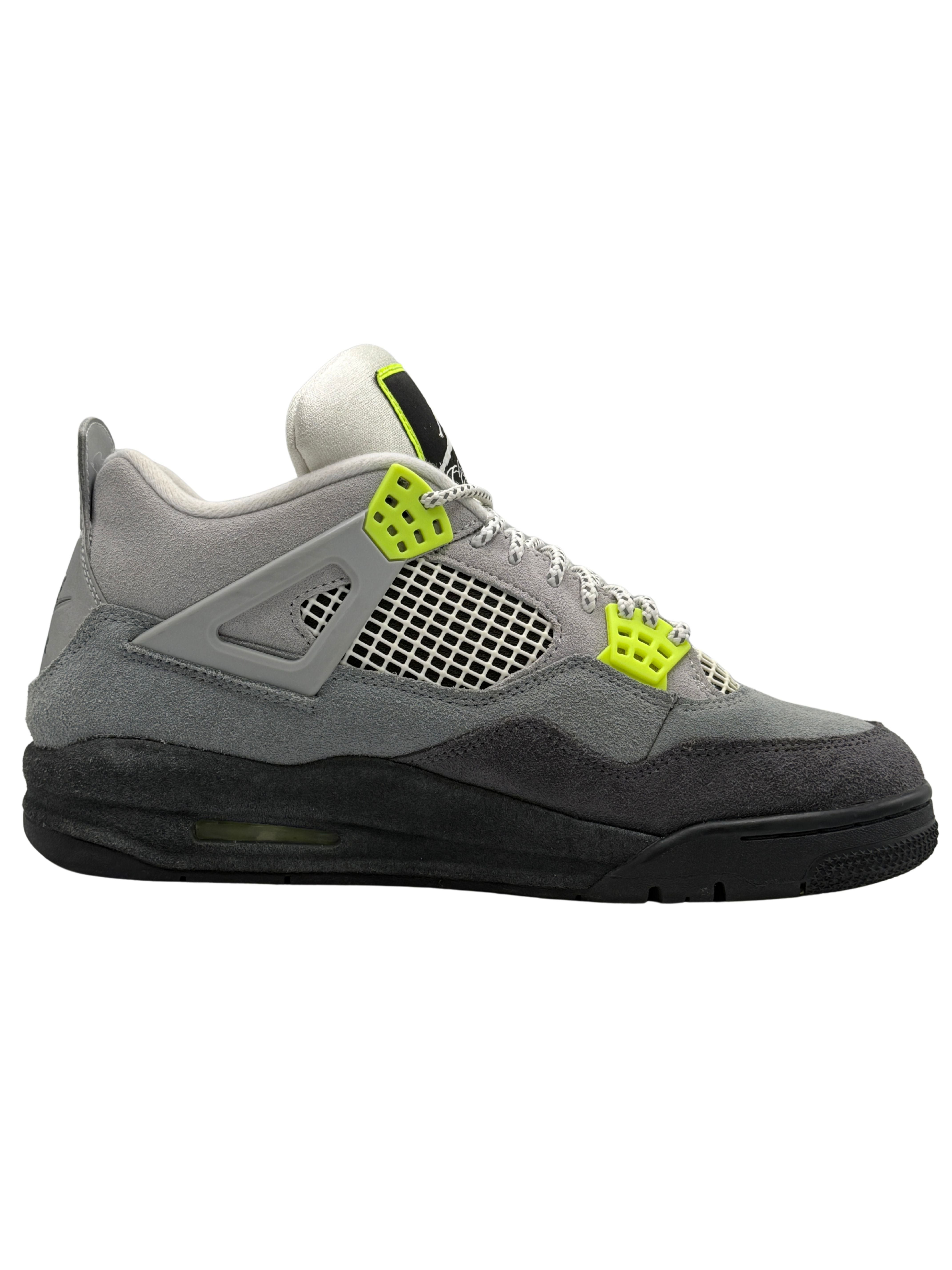 Nike Air Jordan 4 Neon 95 Trainer - Grey Nike