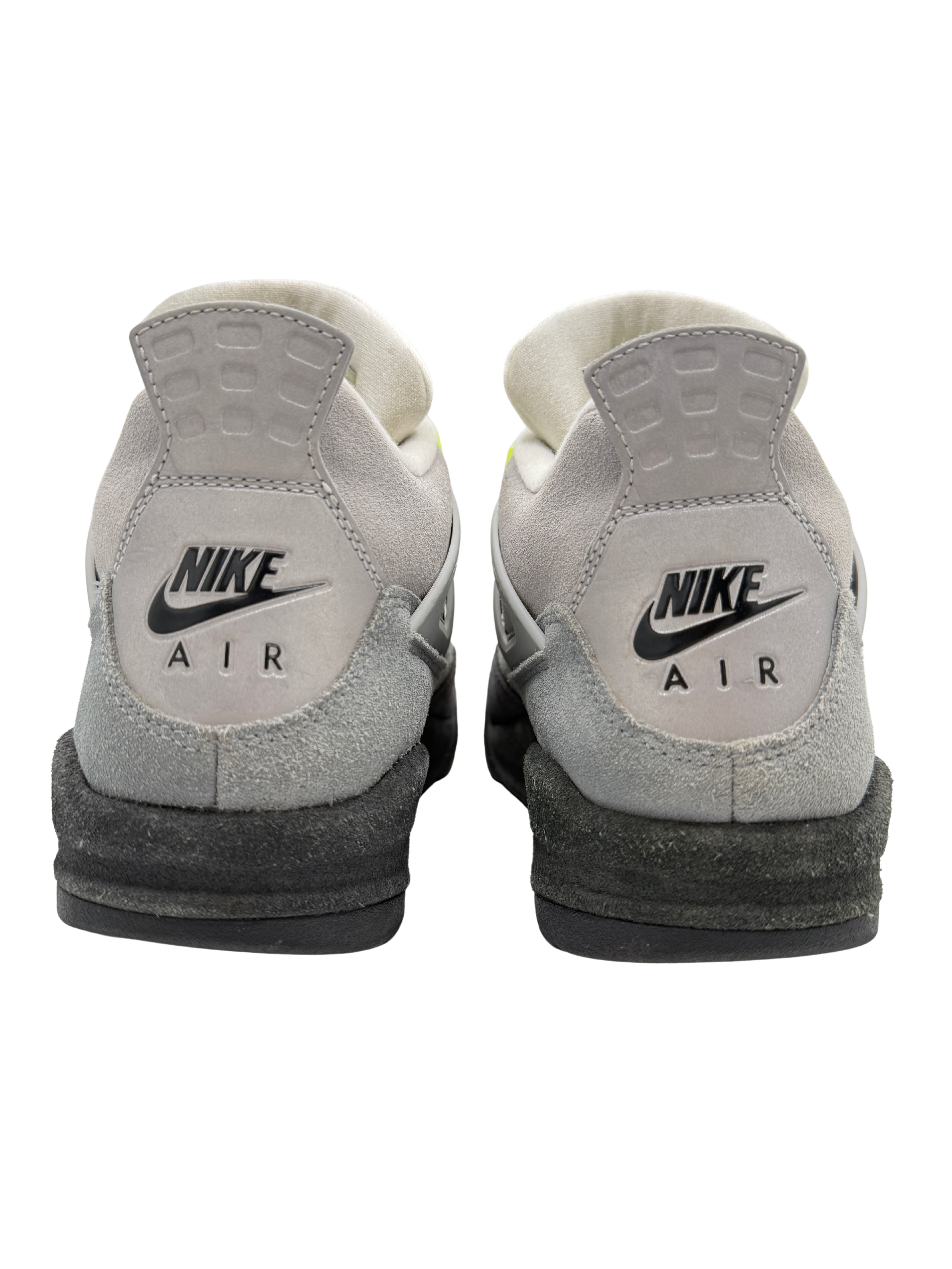 Nike Air Jordan 4 Neon 95 Trainer - Grey Nike