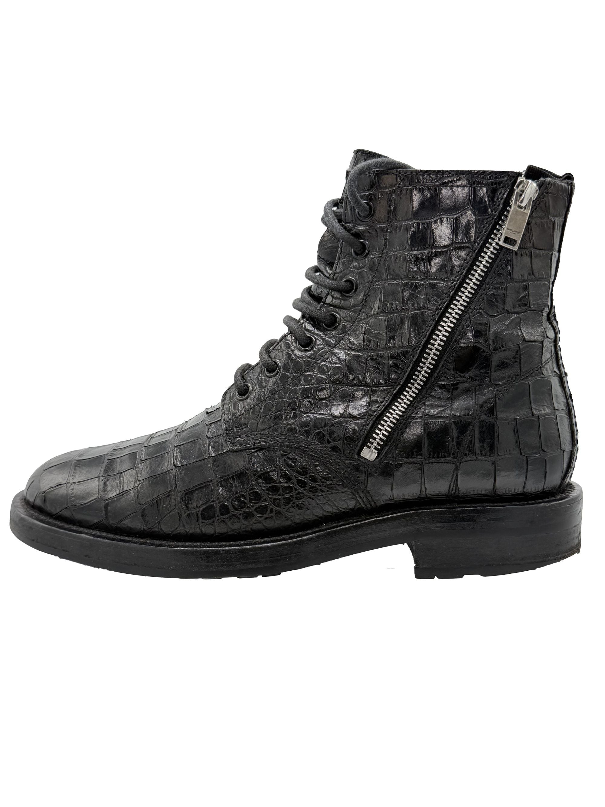 Yves Saint Laurent Snake Boots - Black Yves Saint Laurent