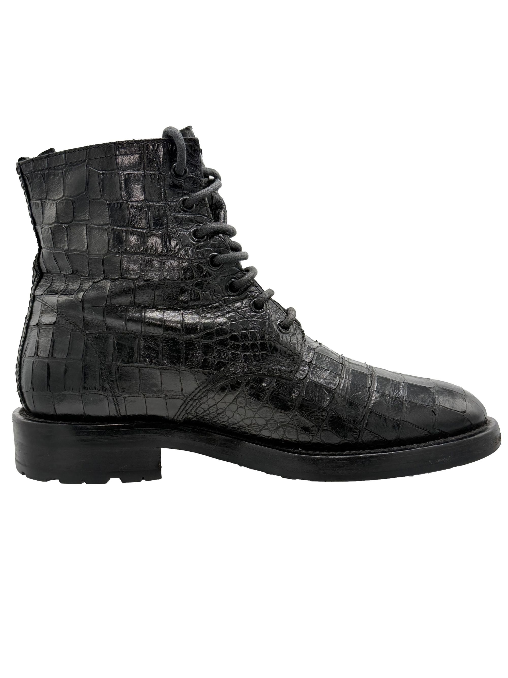 Yves Saint Laurent Snake Boots - Black Yves Saint Laurent