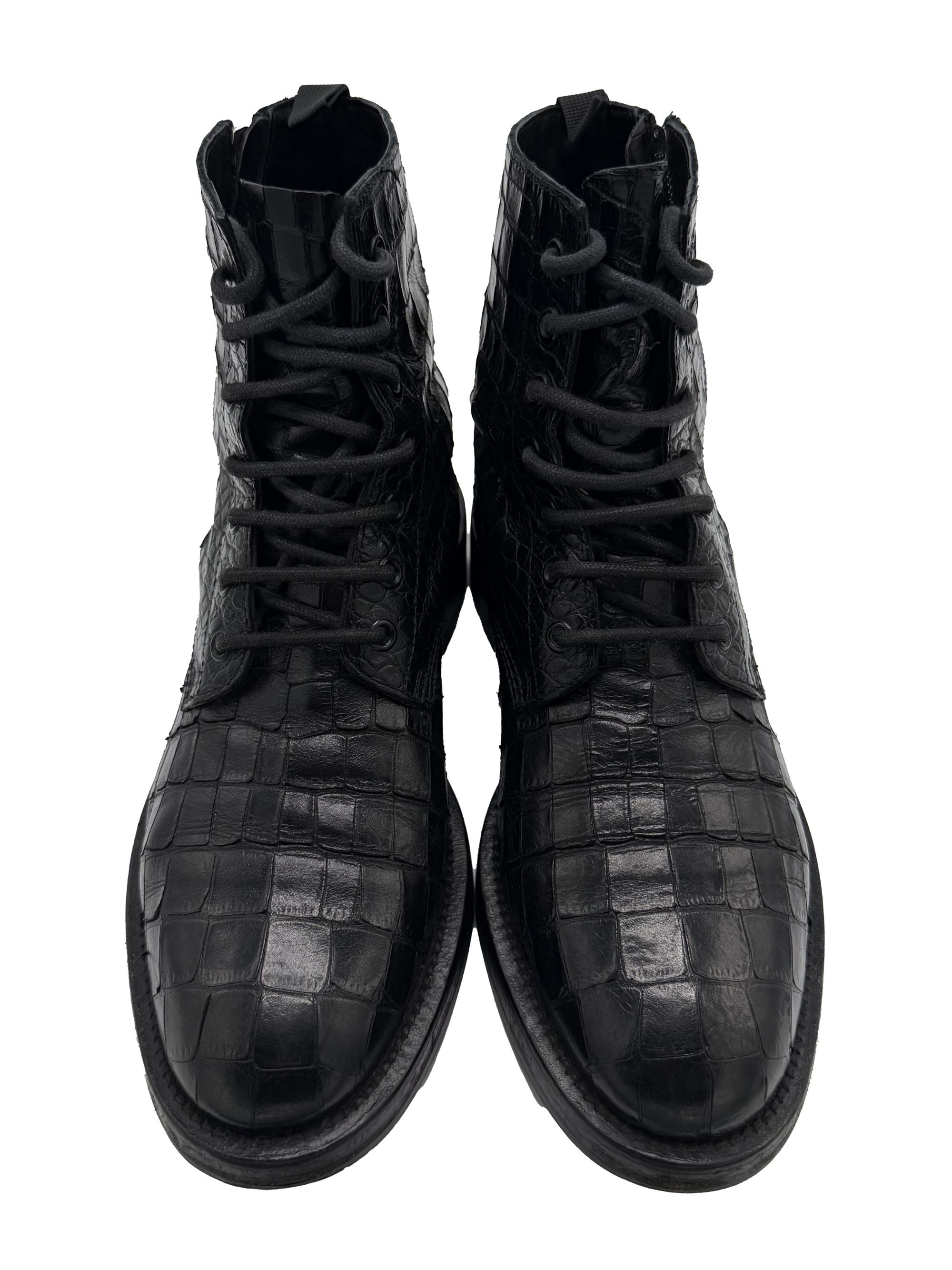 Yves Saint Laurent Snake Boots - Black Yves Saint Laurent