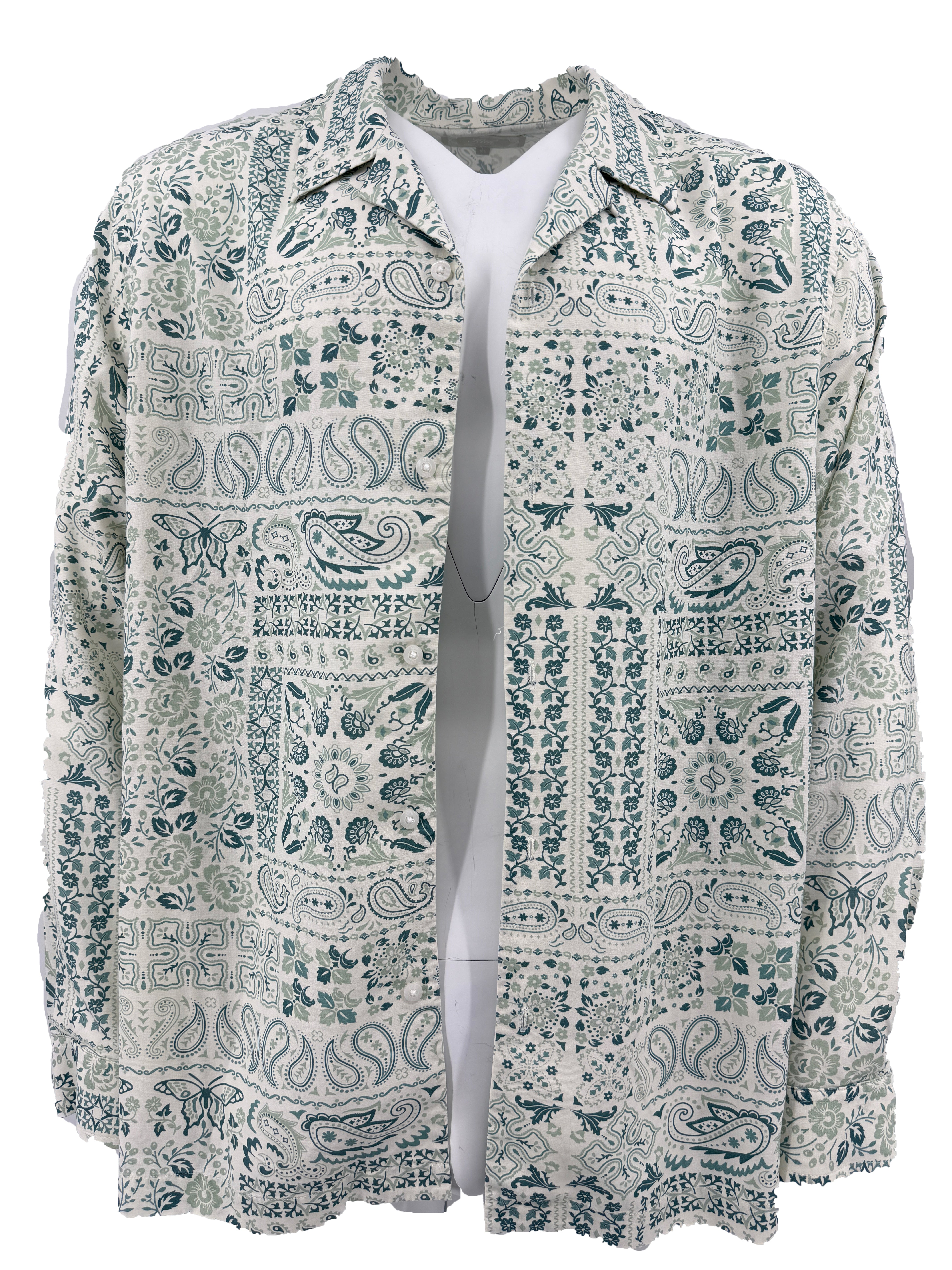 KITH Silk Bandana Shirt - White KITH
