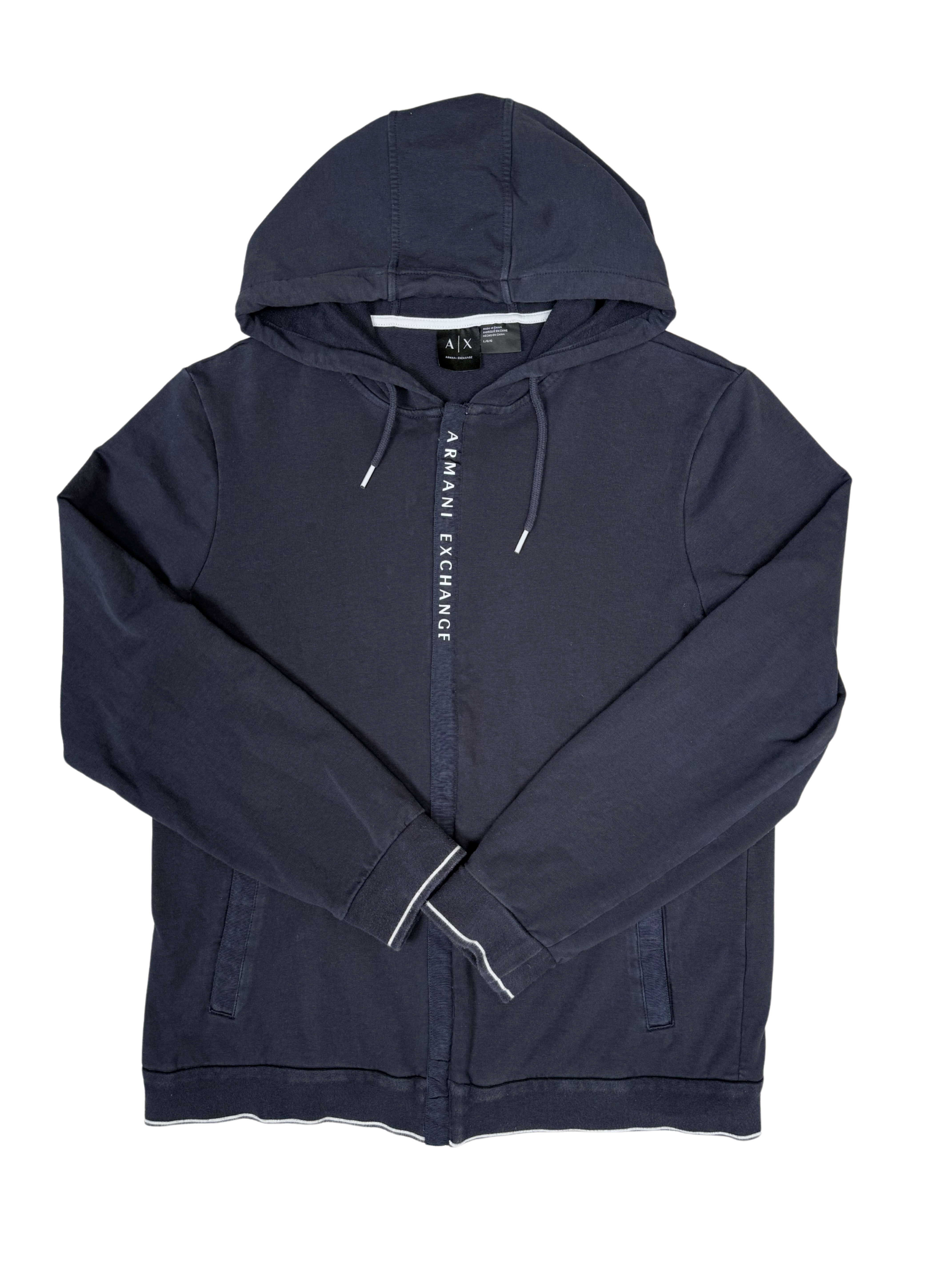 Armani Exchange Zip-Up Hoodie - Navy