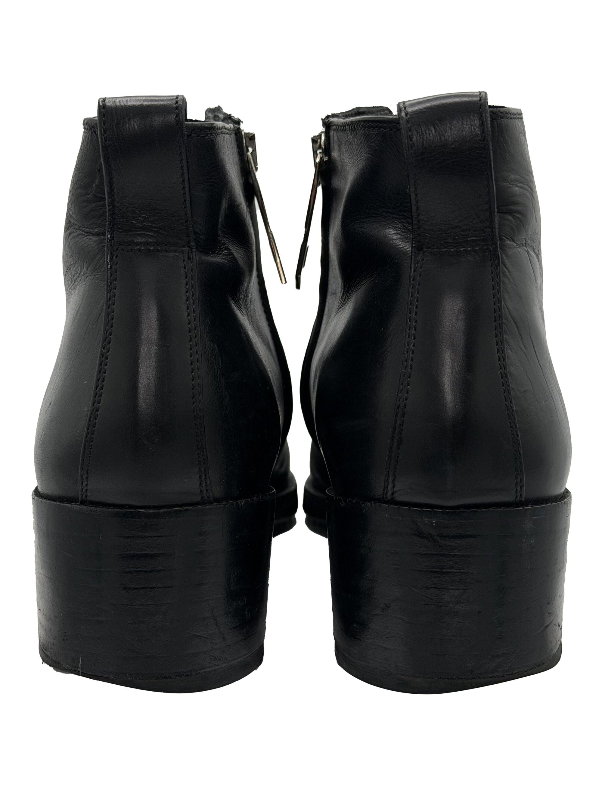 Dior Leather Ankle Boot - Black Dior