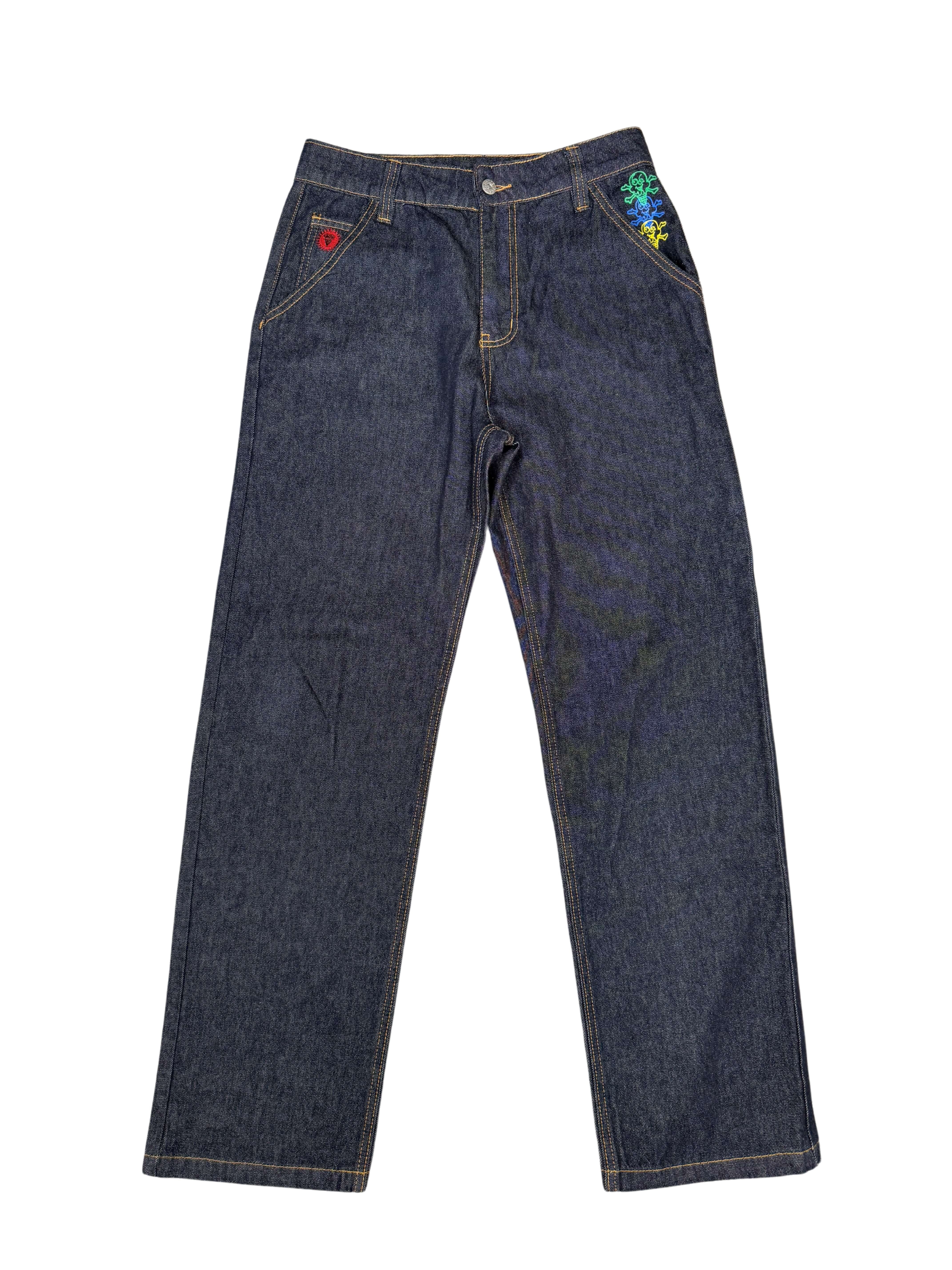 Billionaire Boys Club Ice Cream Tricolour Jeans - Blue/Grey Denim