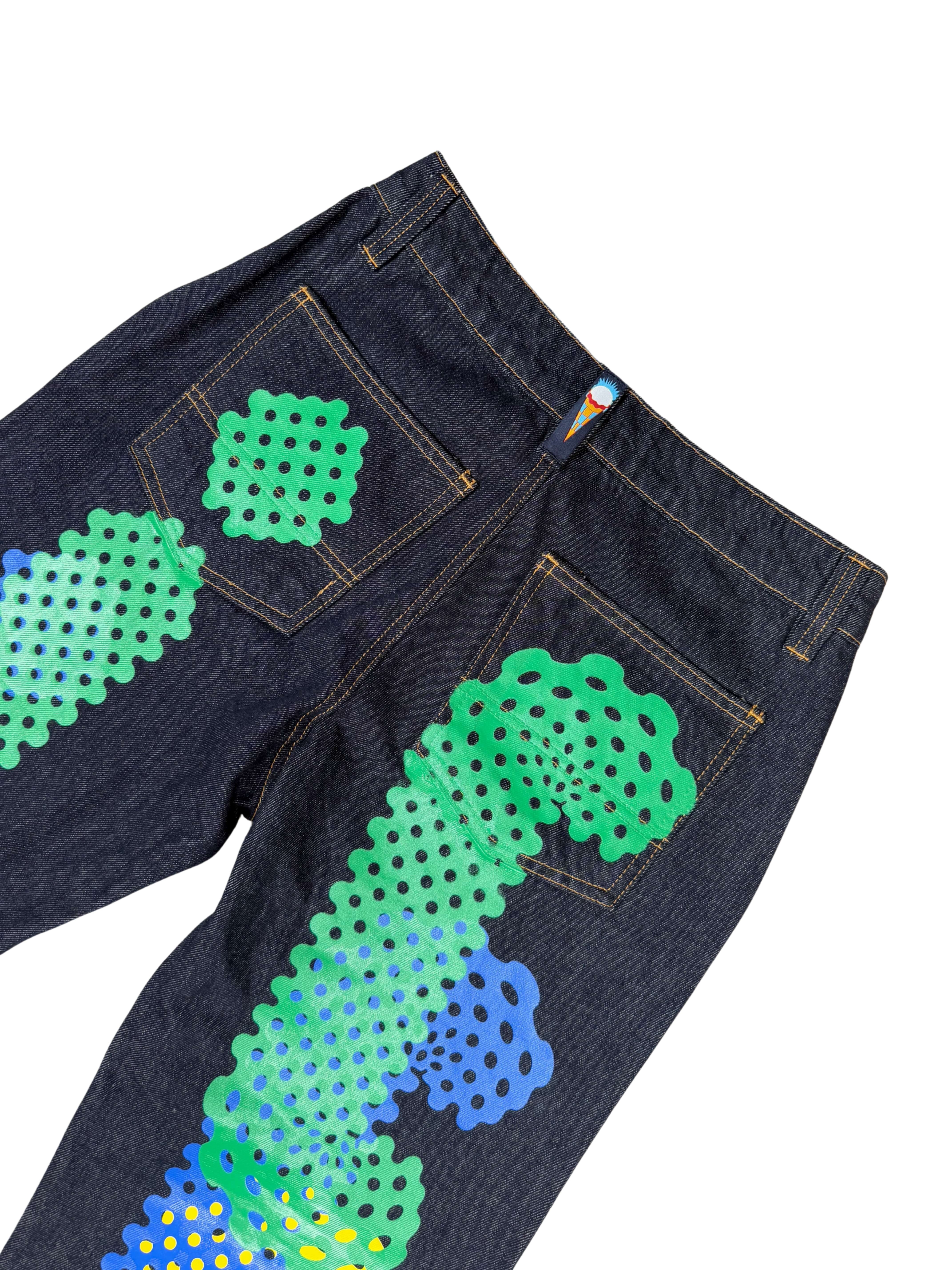 Billionaire Boys Club Ice Cream Tricolour Jeans - Blue/Grey Denim Billionaires Boys Club
