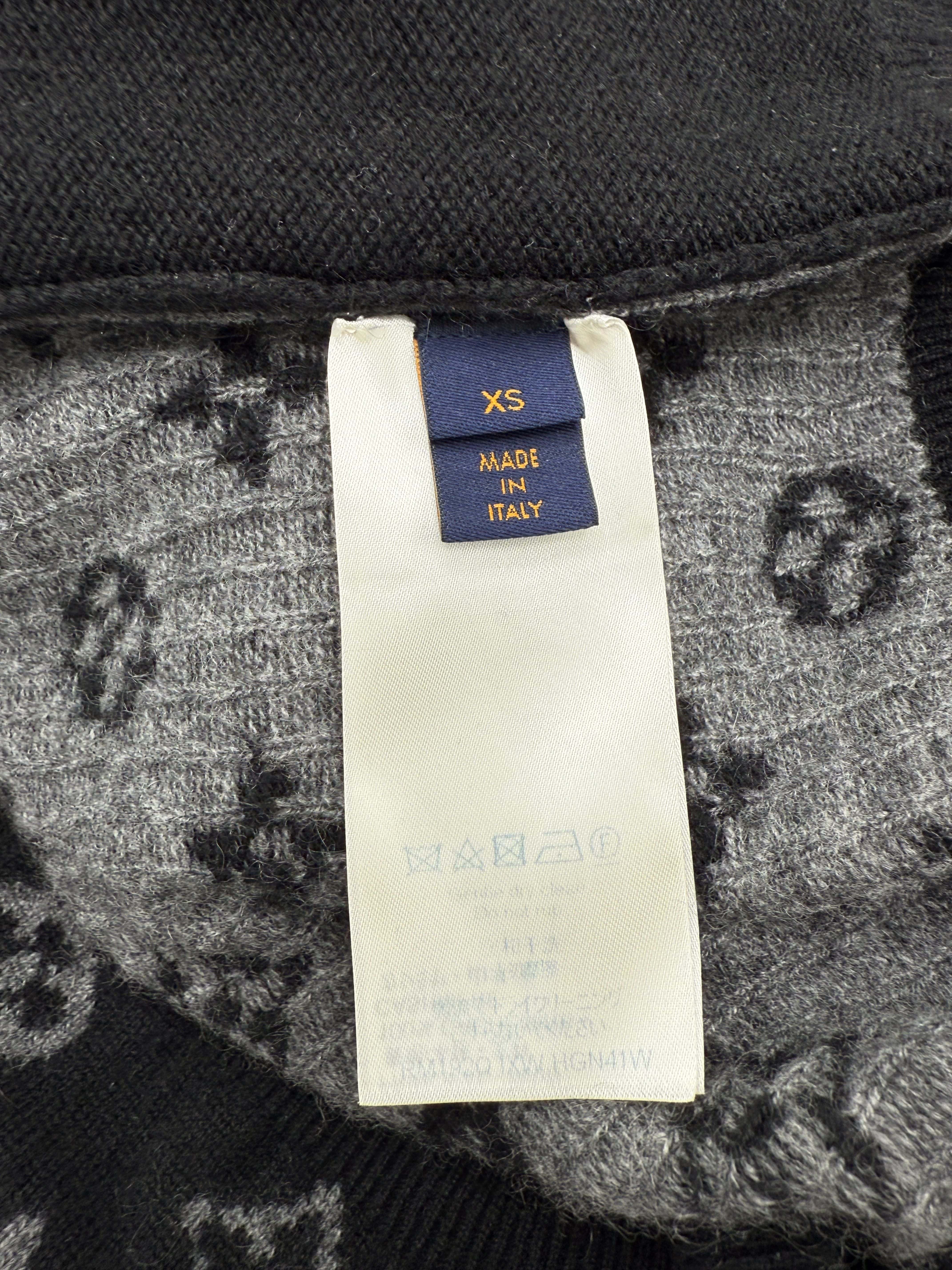 Louis Vuitton Half Monogram Cashmere Jumper - Black