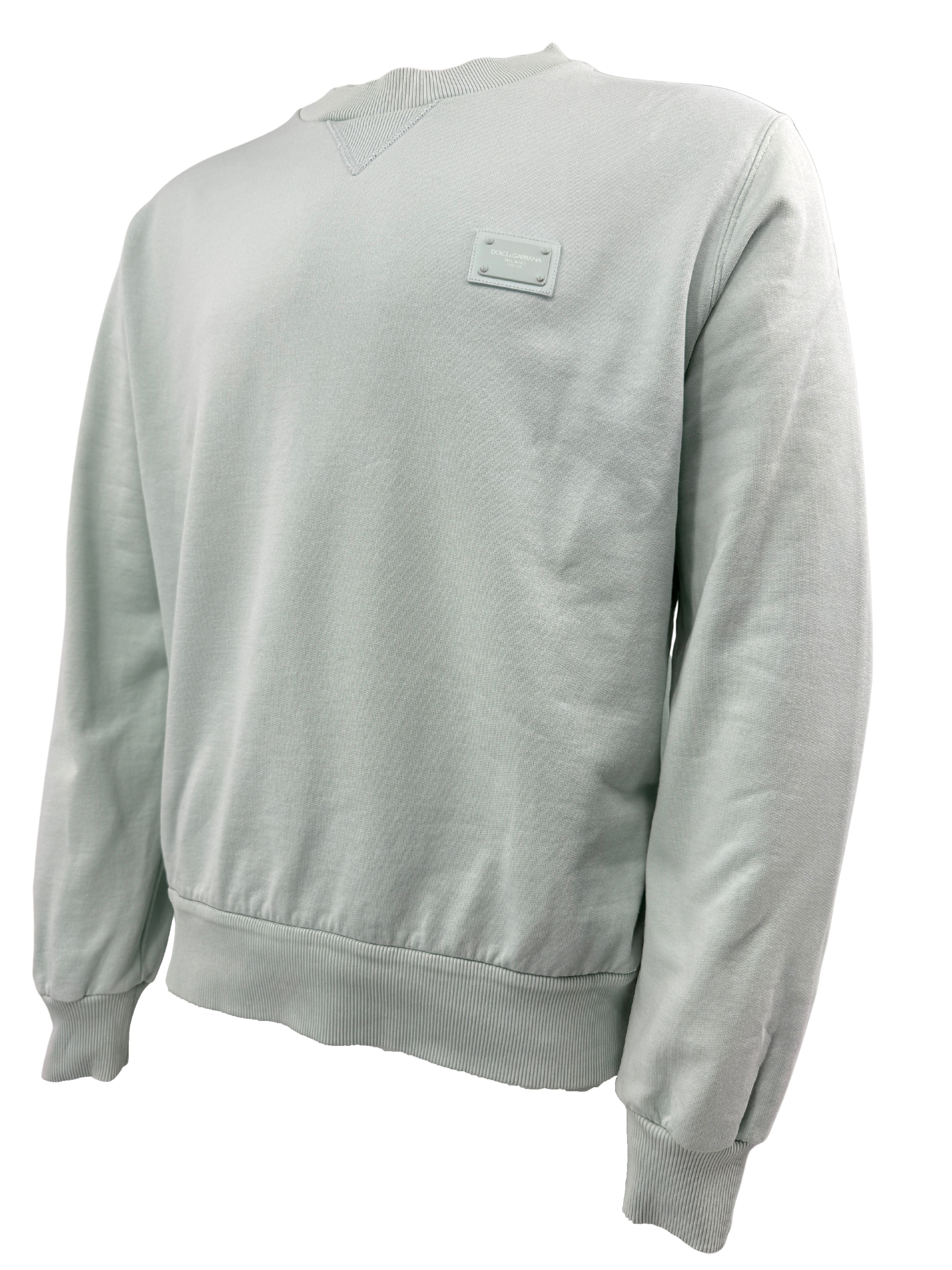 Dolce & Gabbana Logo Badge Sweatshirt - Turquoise Dolce & Gabbana