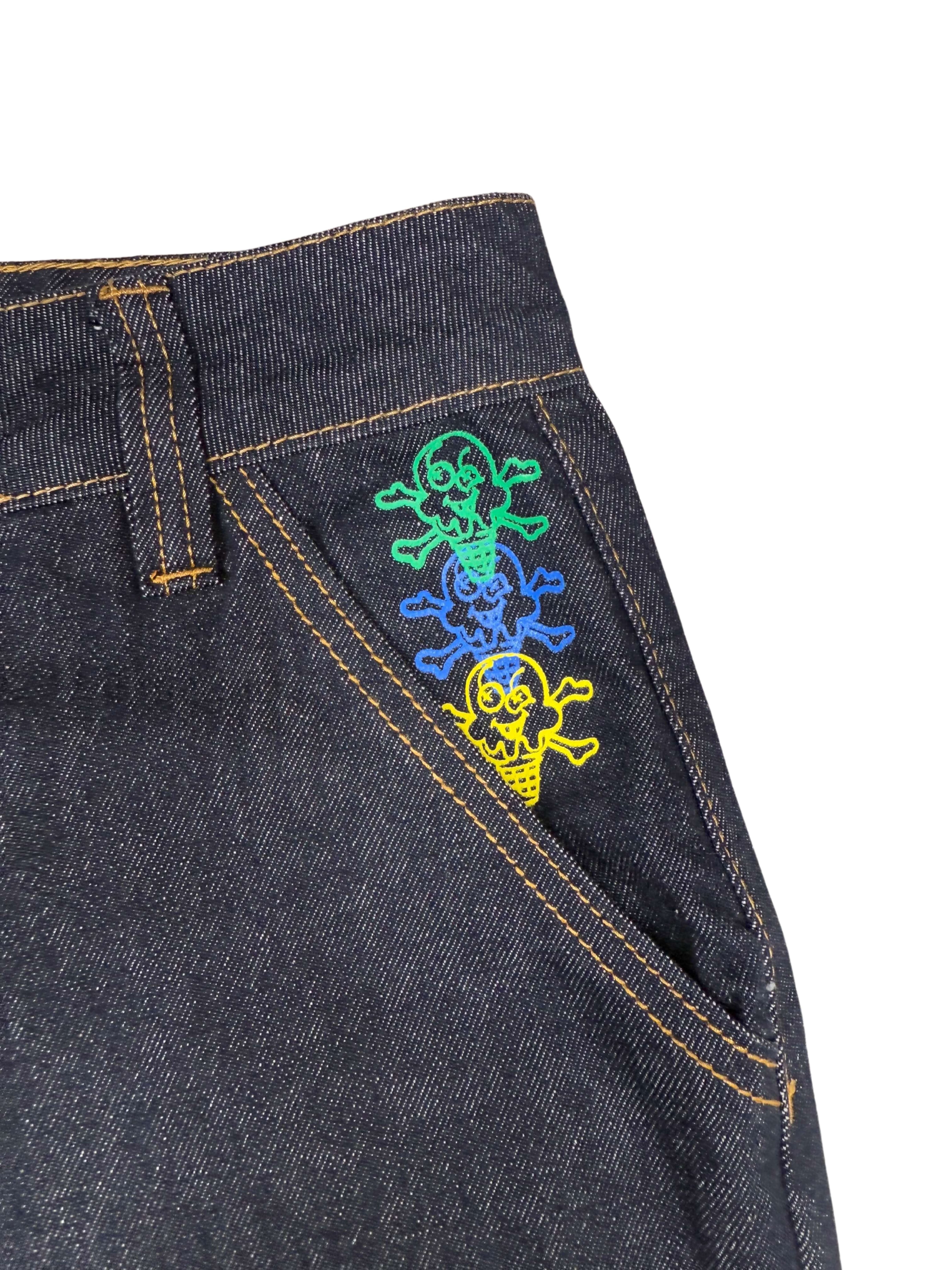Billionaire Boys Club Ice Cream Tricolour Jeans - Blue/Grey Denim Billionaires Boys Club