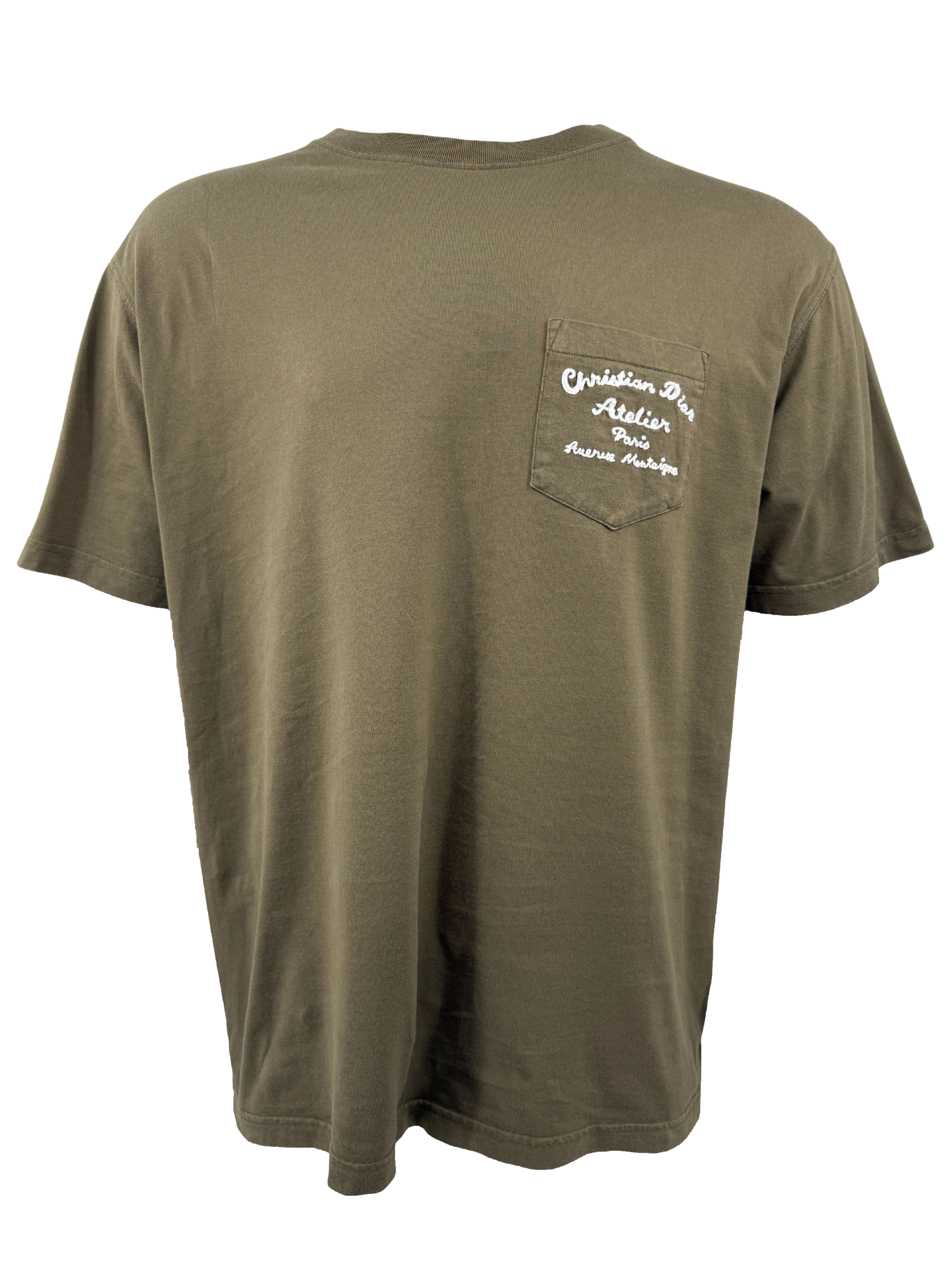 Dior 'Christian Dior Atelier' Embroidered T-Shirt - Khaki Dior