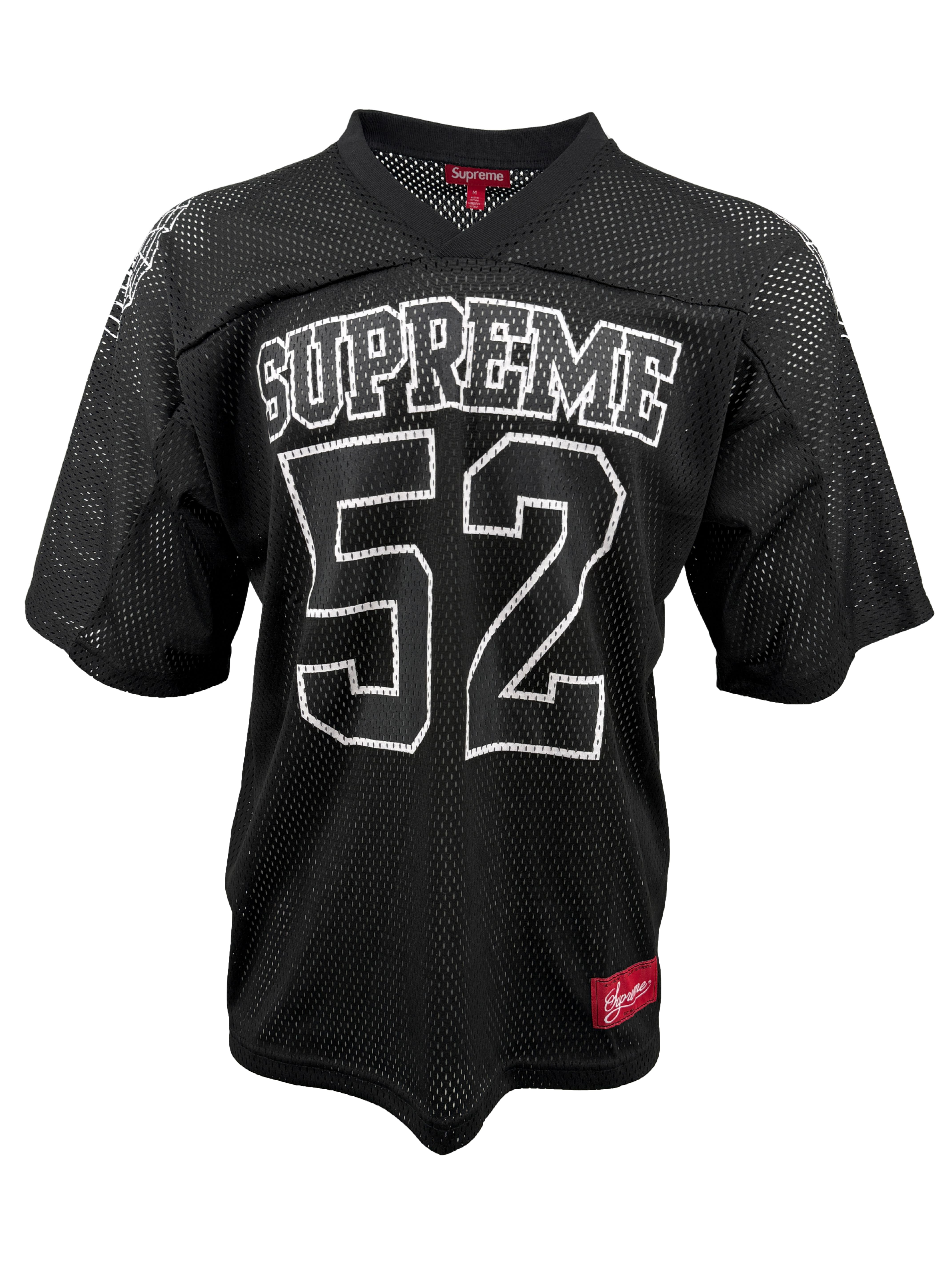 Supreme Spiderweb Football Jersey - Black (Unused)