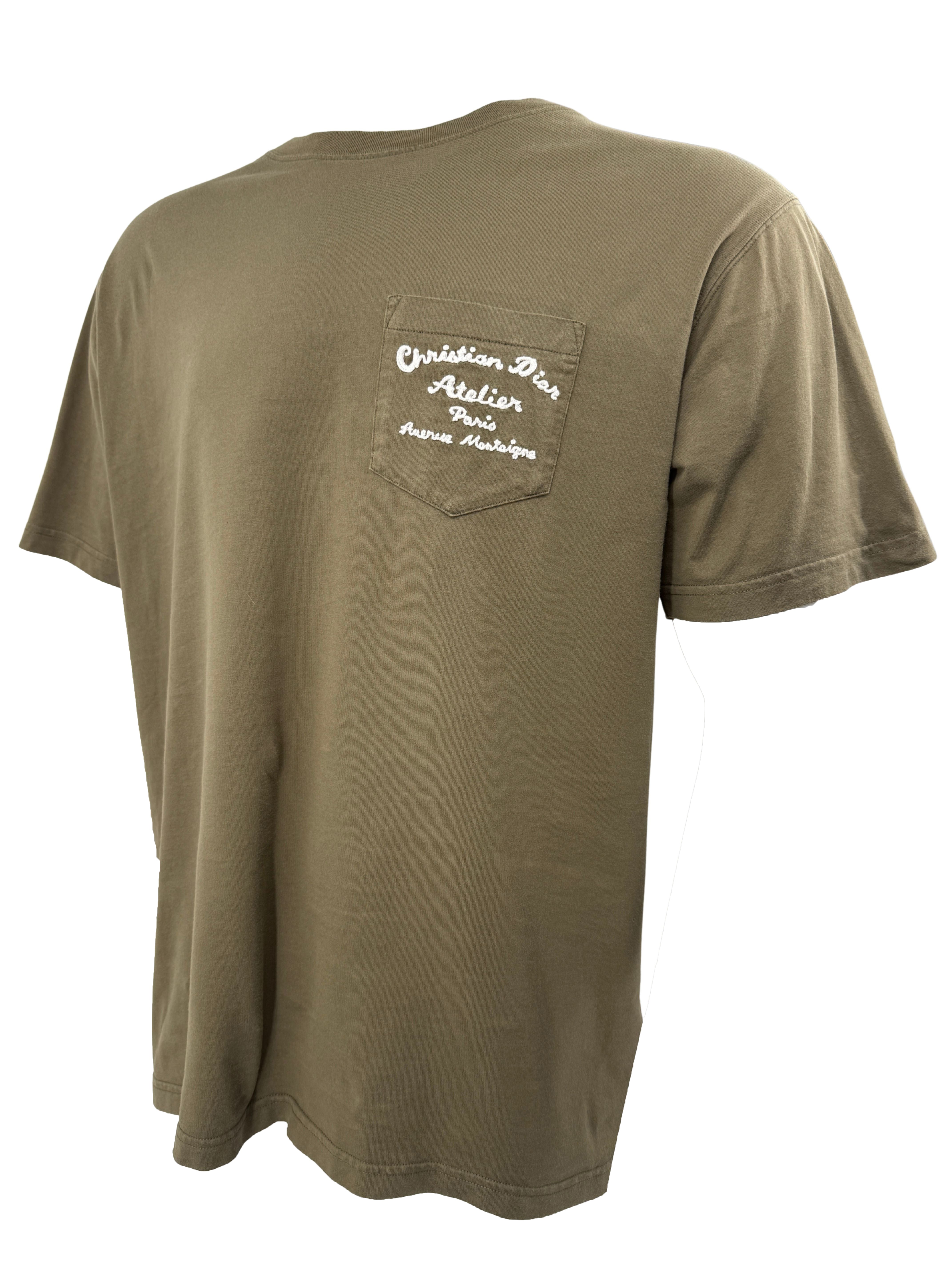 Dior 'Christian Dior Atelier' Embroidered T-Shirt - Khaki Dior