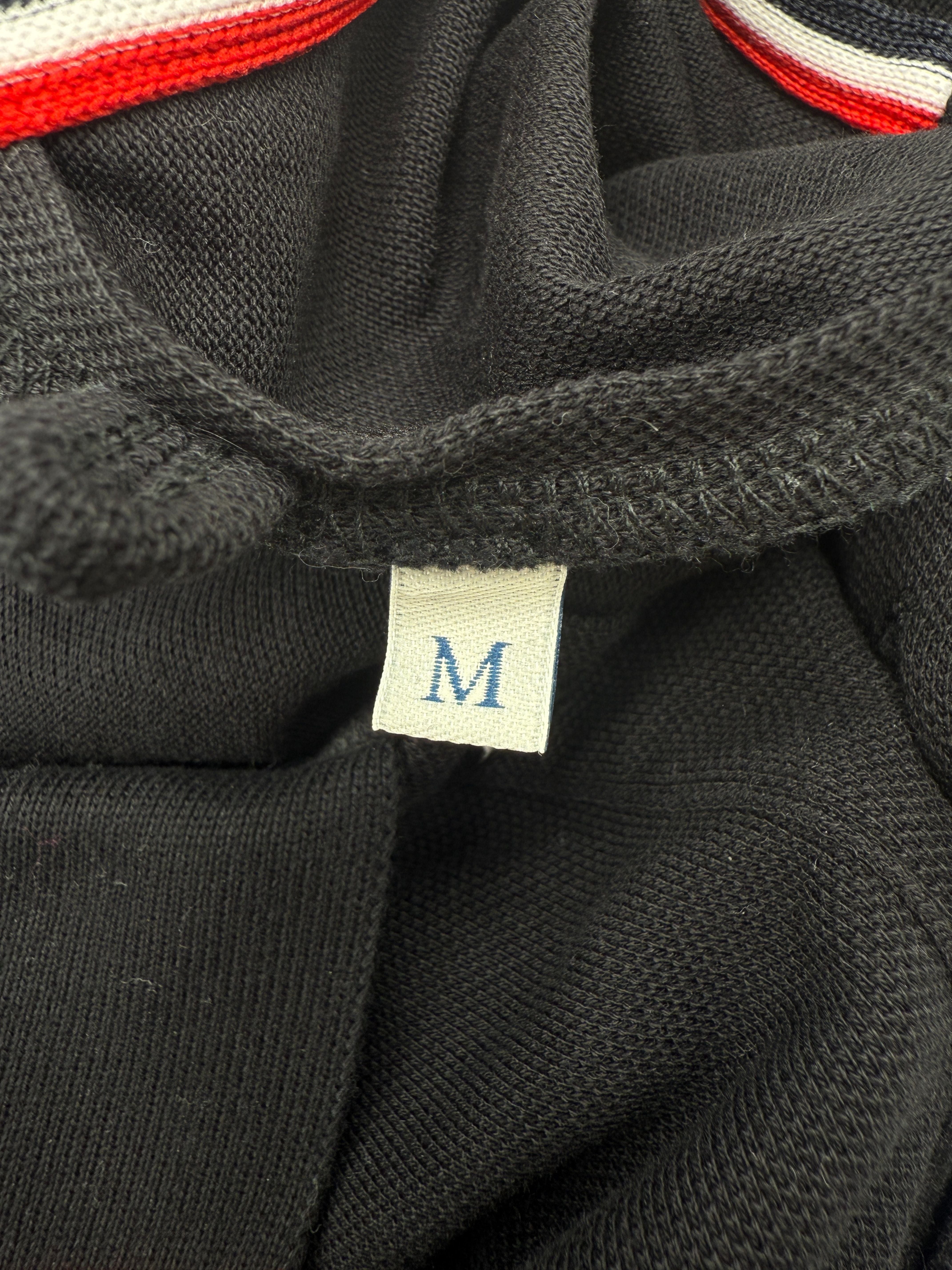 Moncler Tricolour Badge Polo - Black Moncler