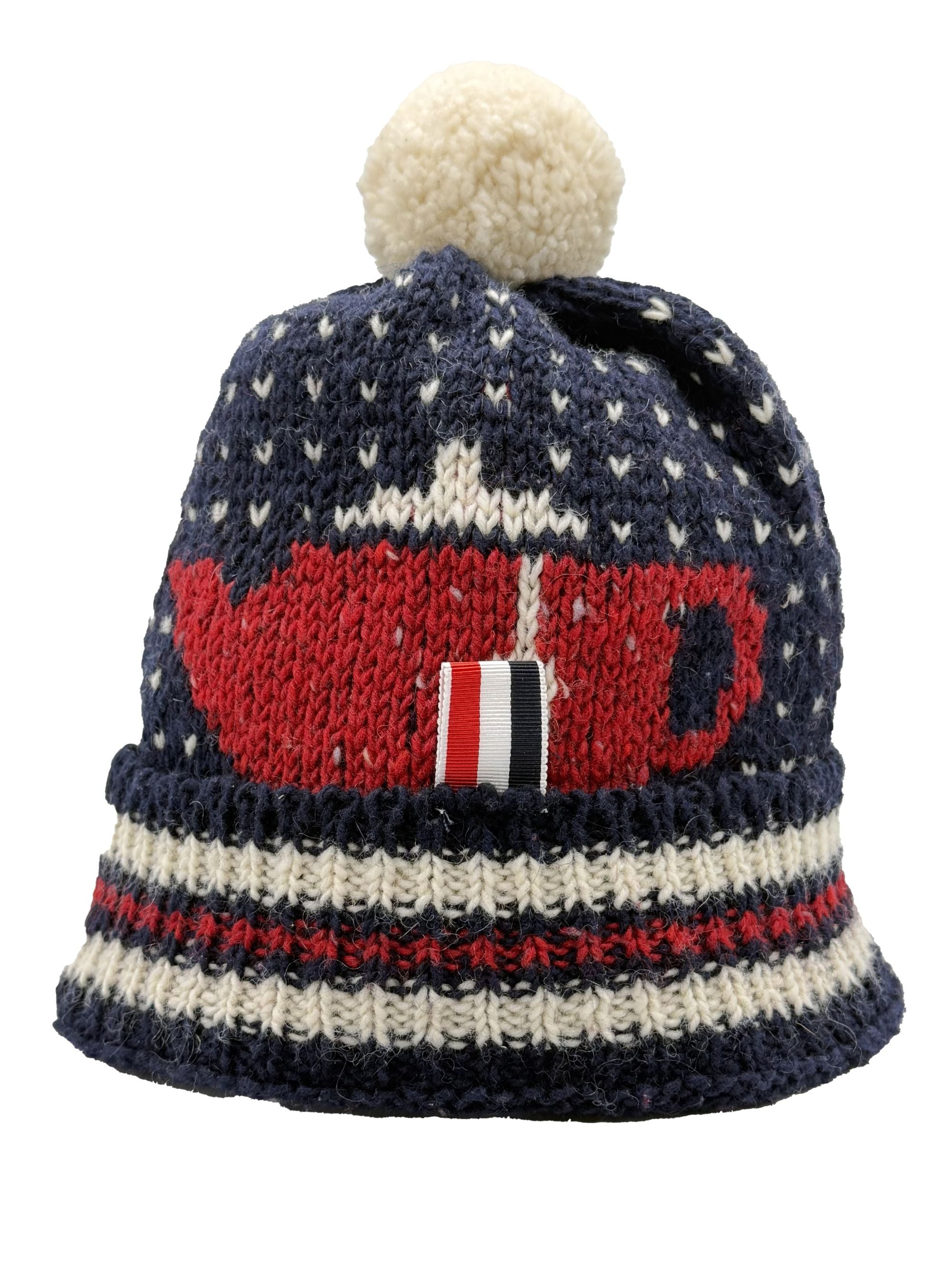 Thom Browne Beanie Hat - Navy Thom Browne