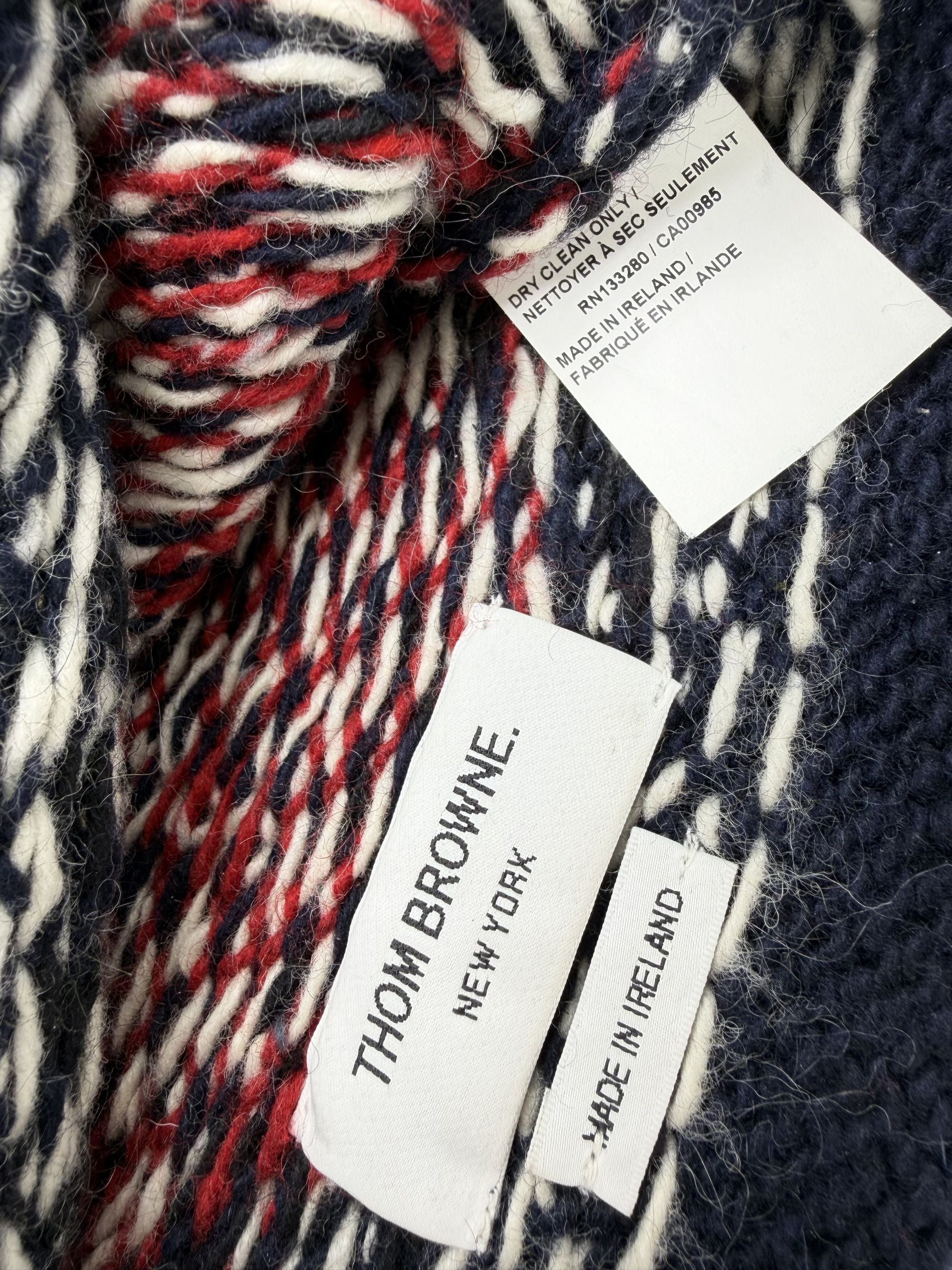 Thom Browne Beanie Hat - Navy Thom Browne