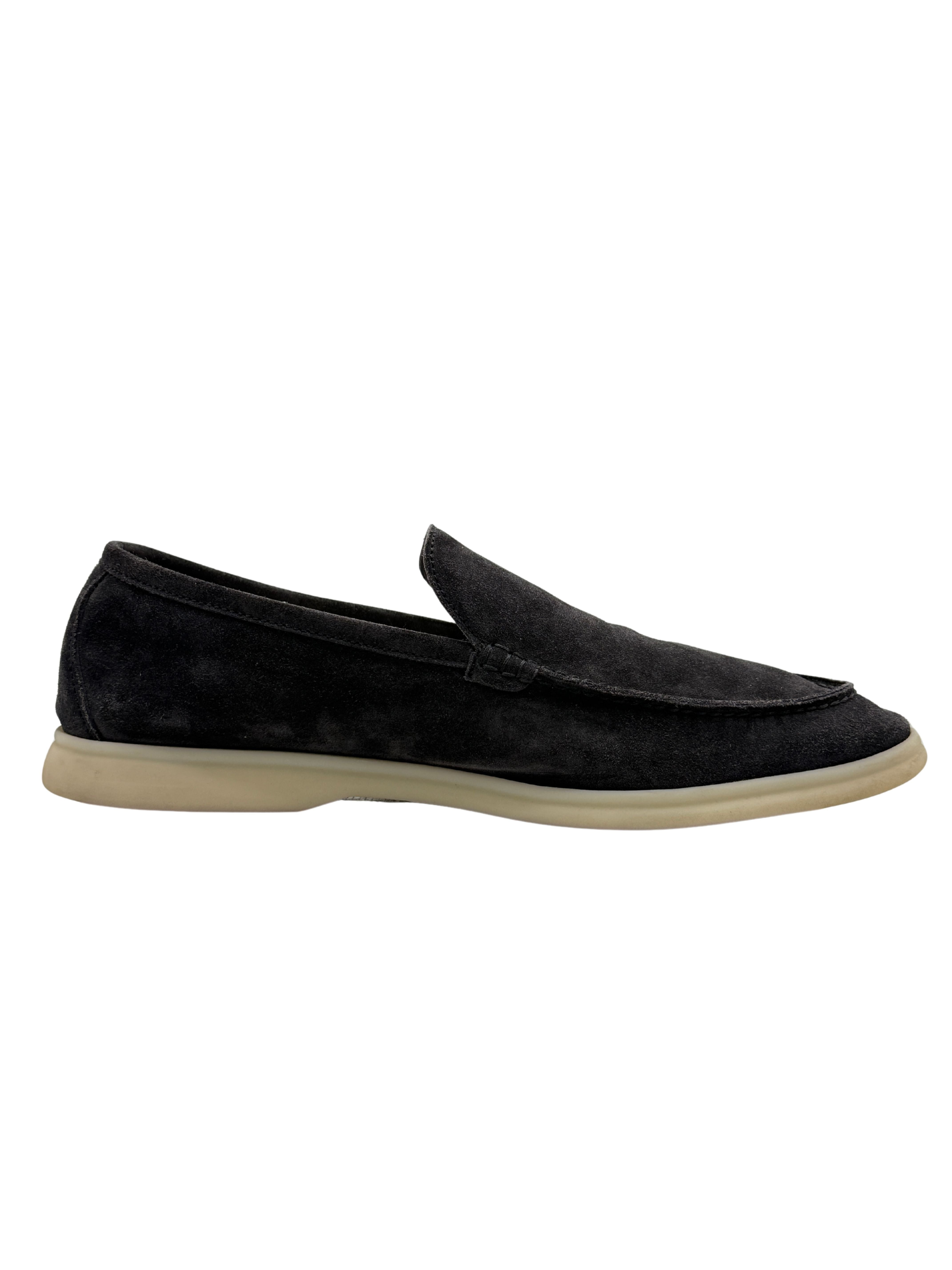 Loro Piana Summer Walk Suede Loafer - Grey Loro Piana