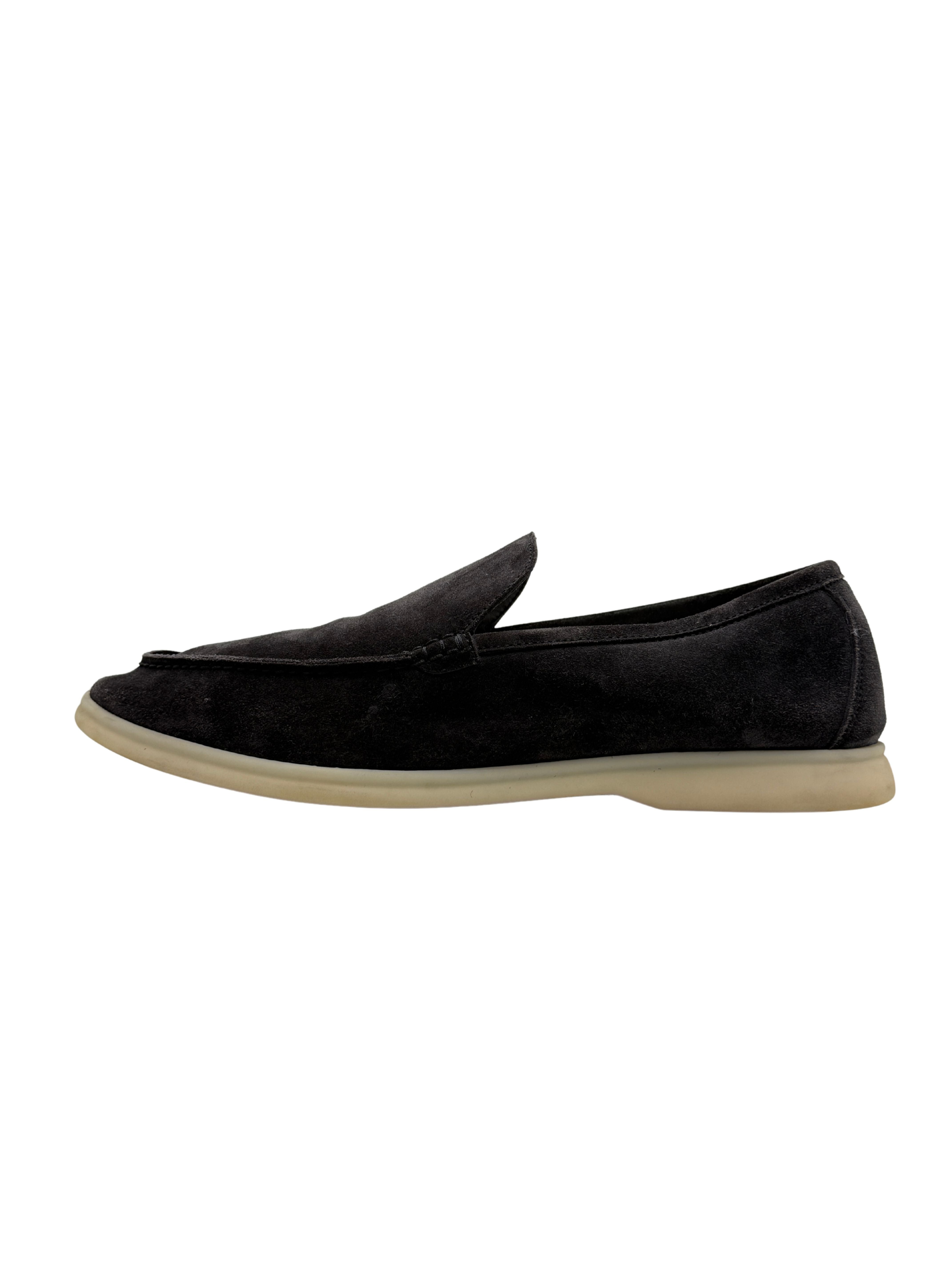 Loro Piana Summer Walk Suede Loafer - Grey Loro Piana