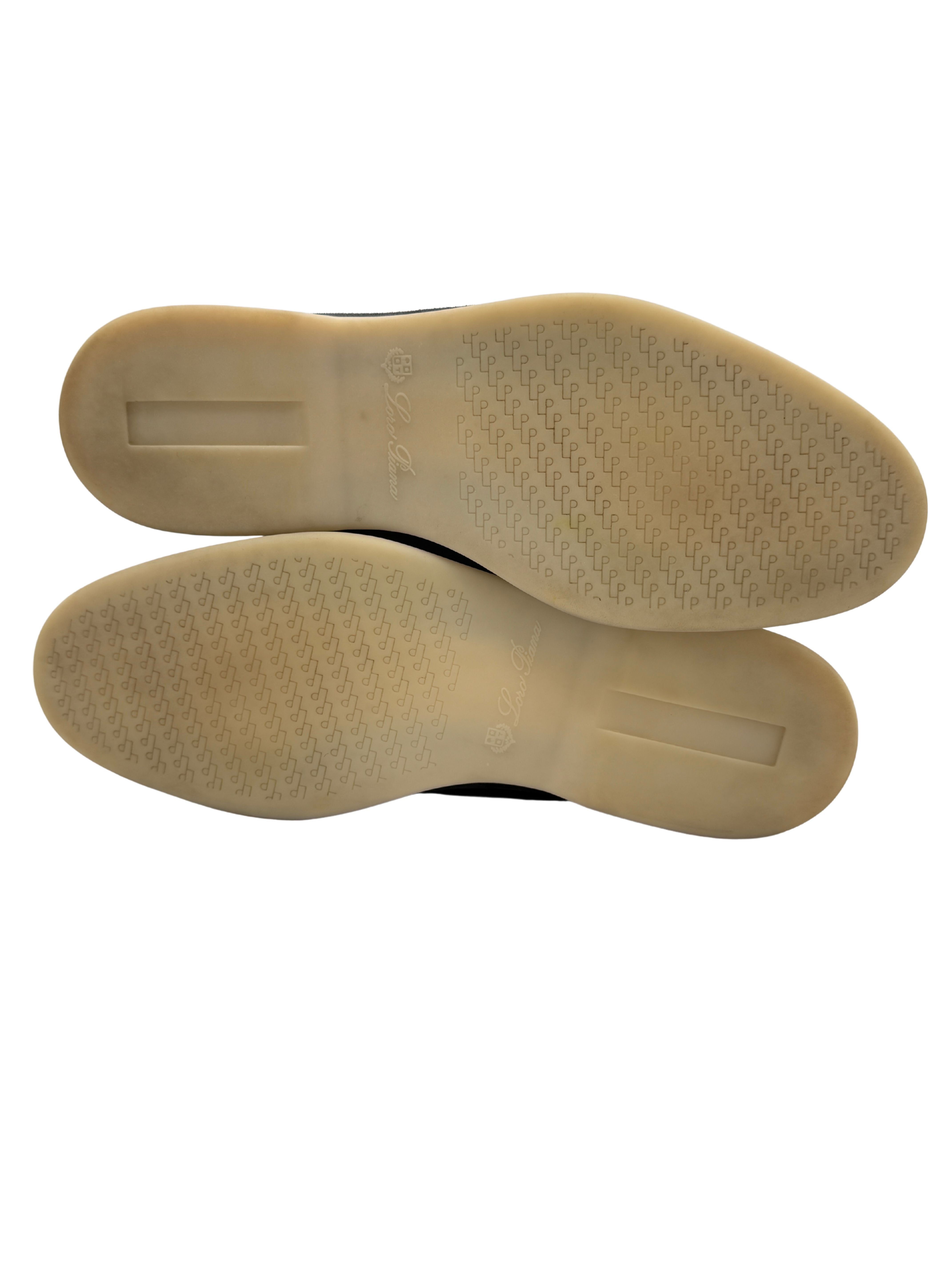 Loro Piana Summer Walk Suede Loafer - Grey Loro Piana