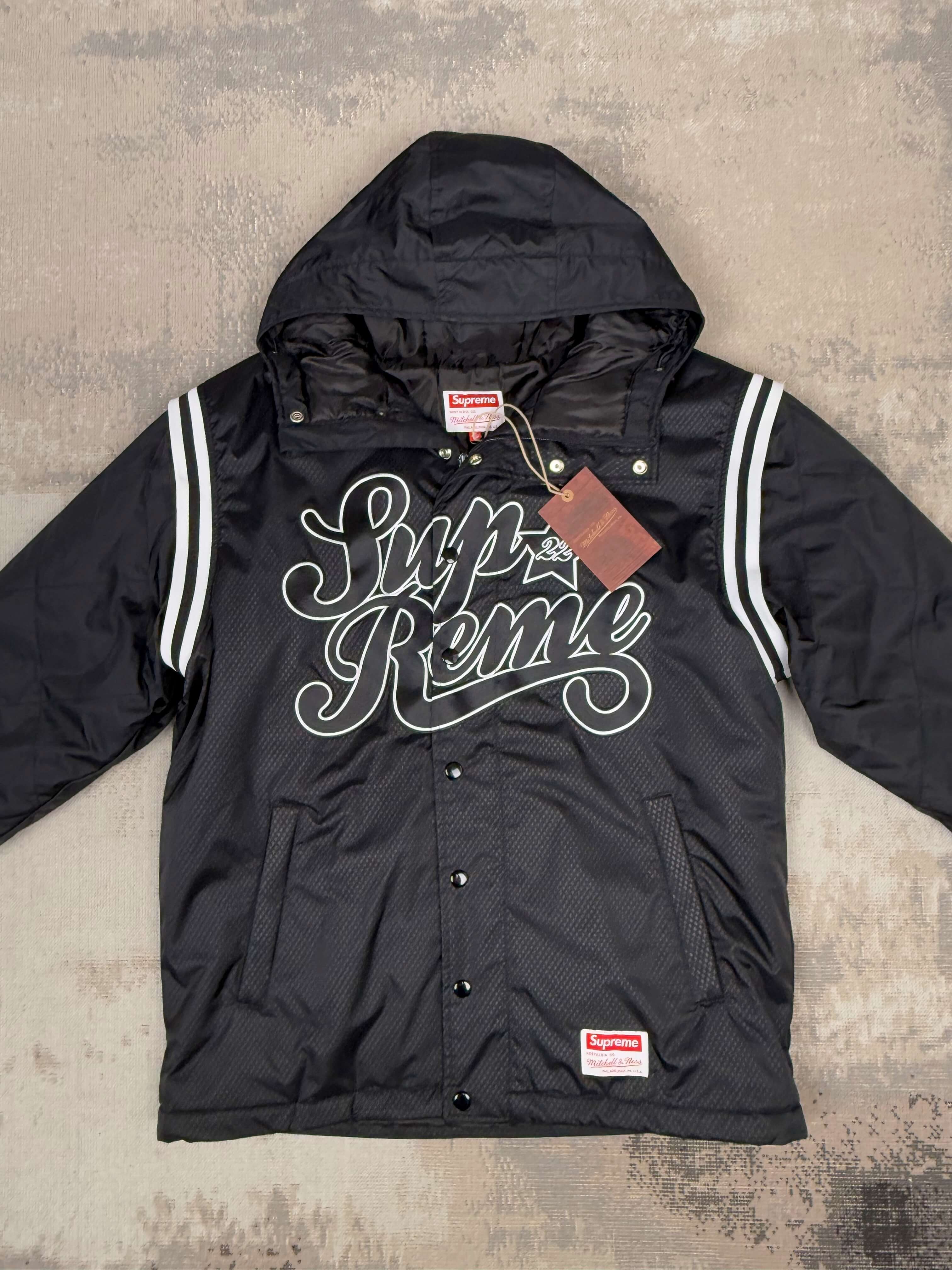 Supreme x Mitchell & Ness Quilted Sports Jacket - Black (Unused) Supreme