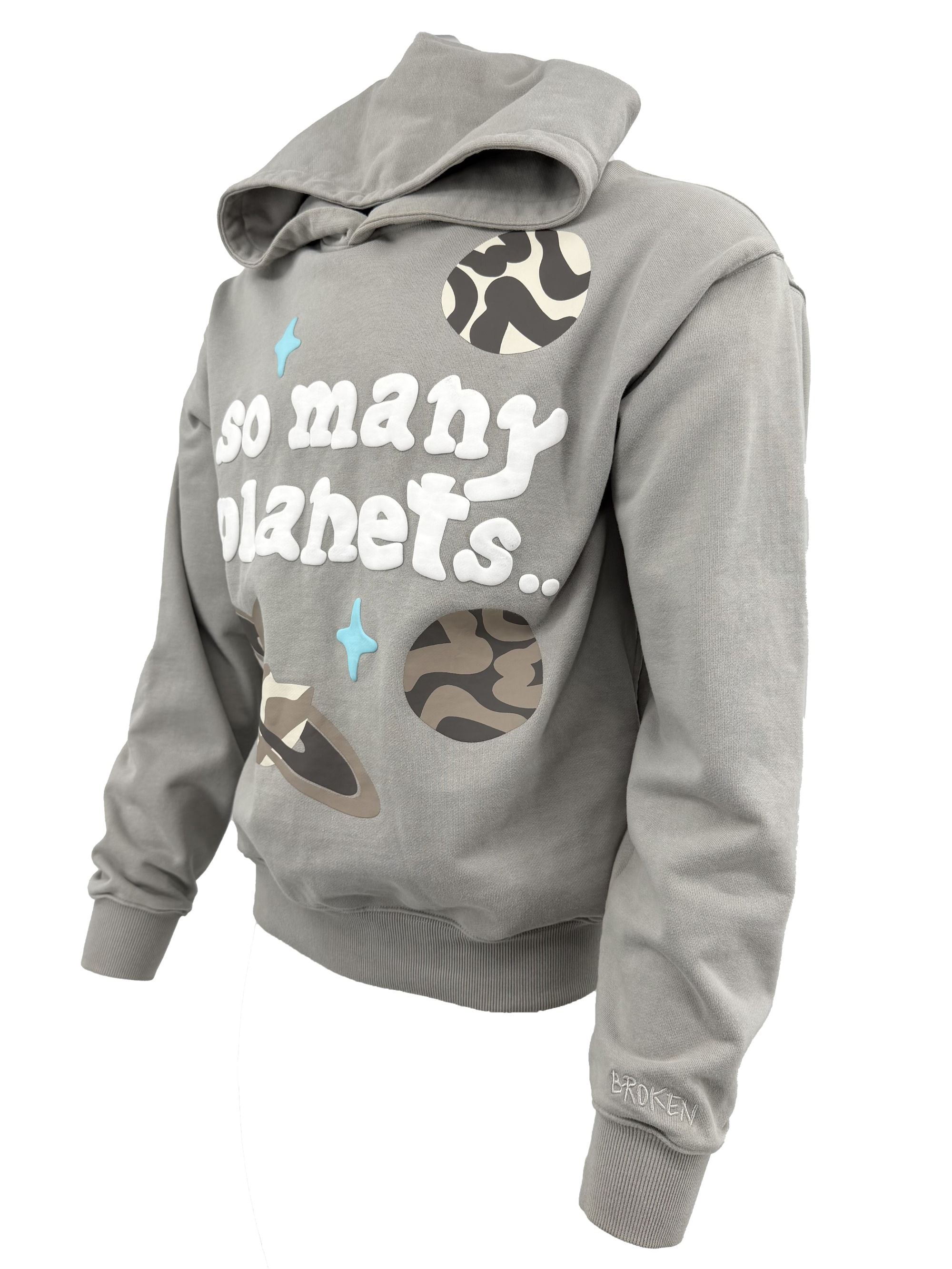 Broken Planet So Many Planets Hoodie - Beige Broken Planet